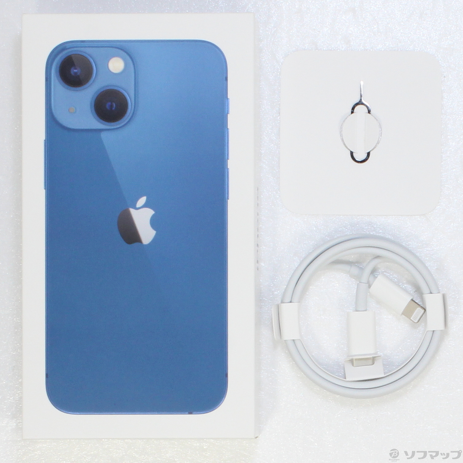 中古】iPhone13 mini 256GB ブルー MLJN3J／A SIMフリー