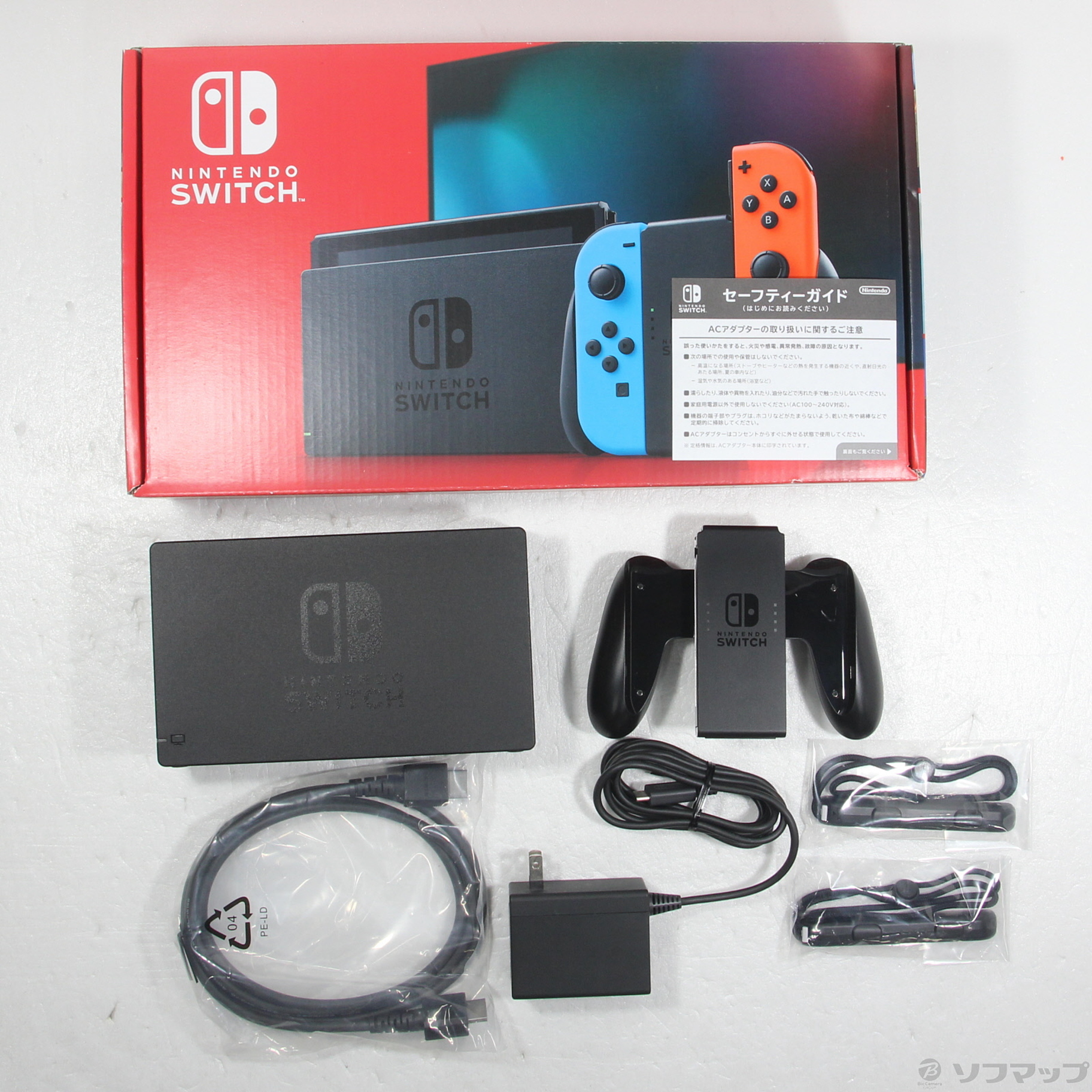 中古品〕 Nintendo Switch Joy-Con (L) ネオンブルー／ (R) ネオン