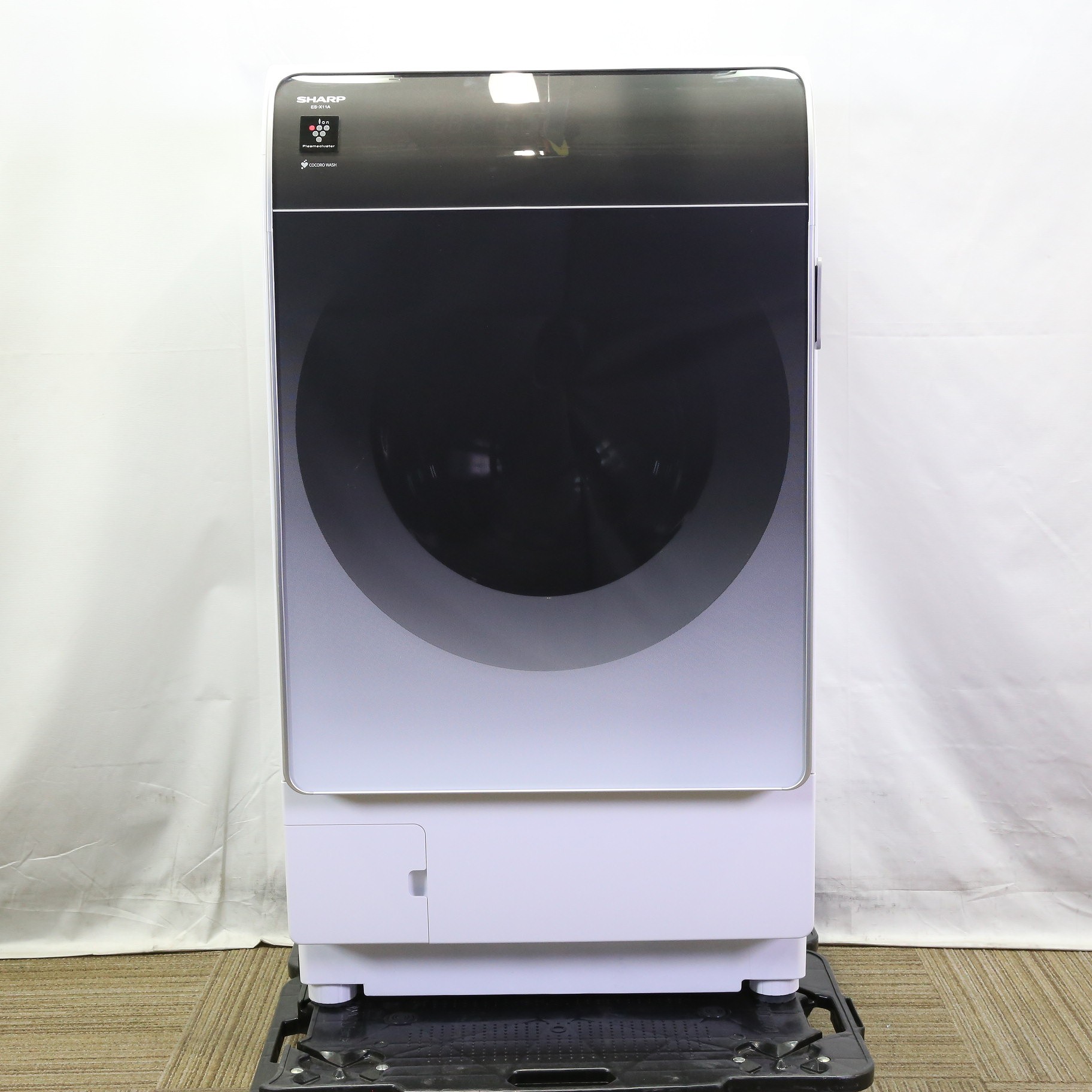 中古】〔展示品〕 ドラム式洗濯乾燥機 クリスタルシルバー ES-X11A-SL 