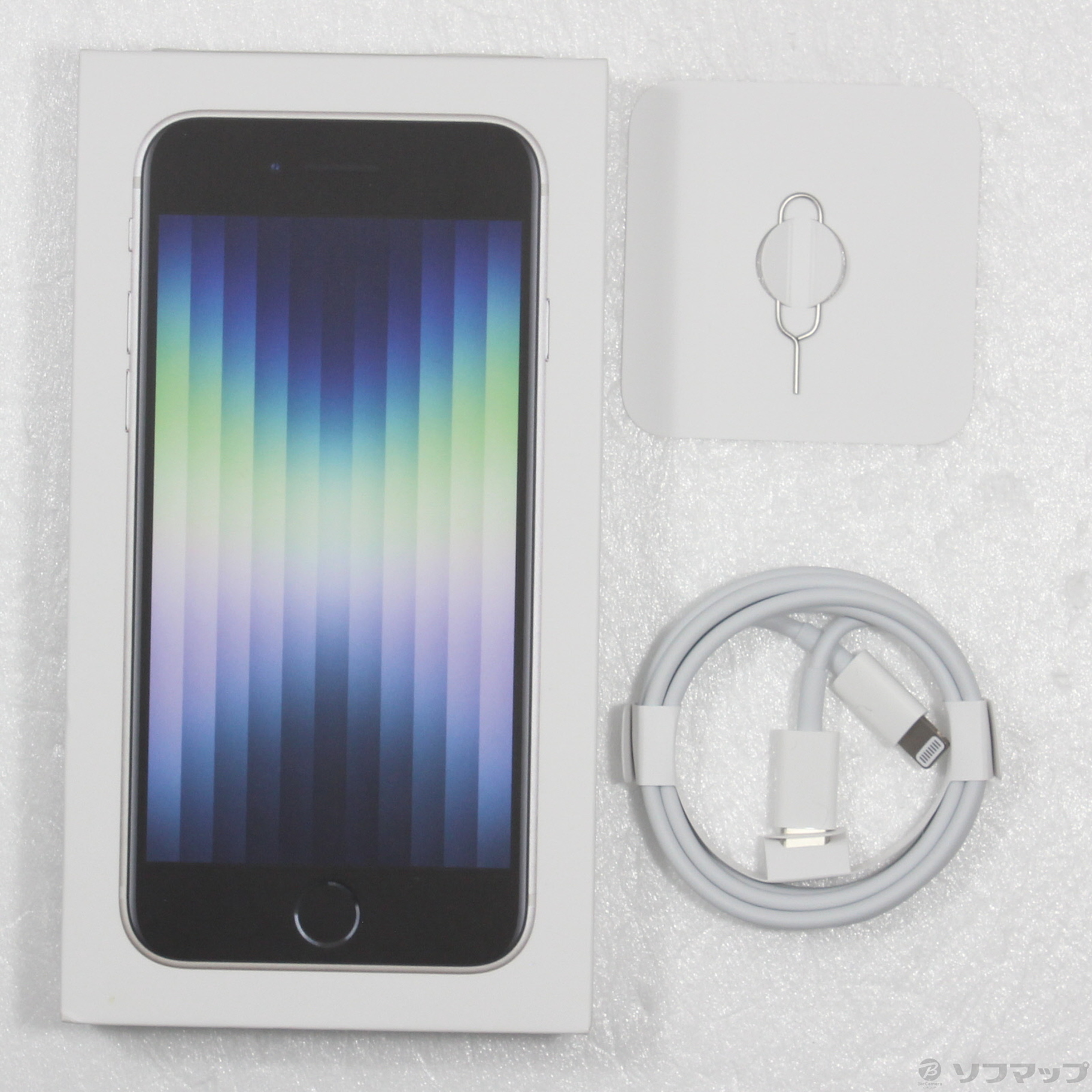 中古】iPhone SE 第3世代 64GB スターライト MMYD3J／A SIMフリー 