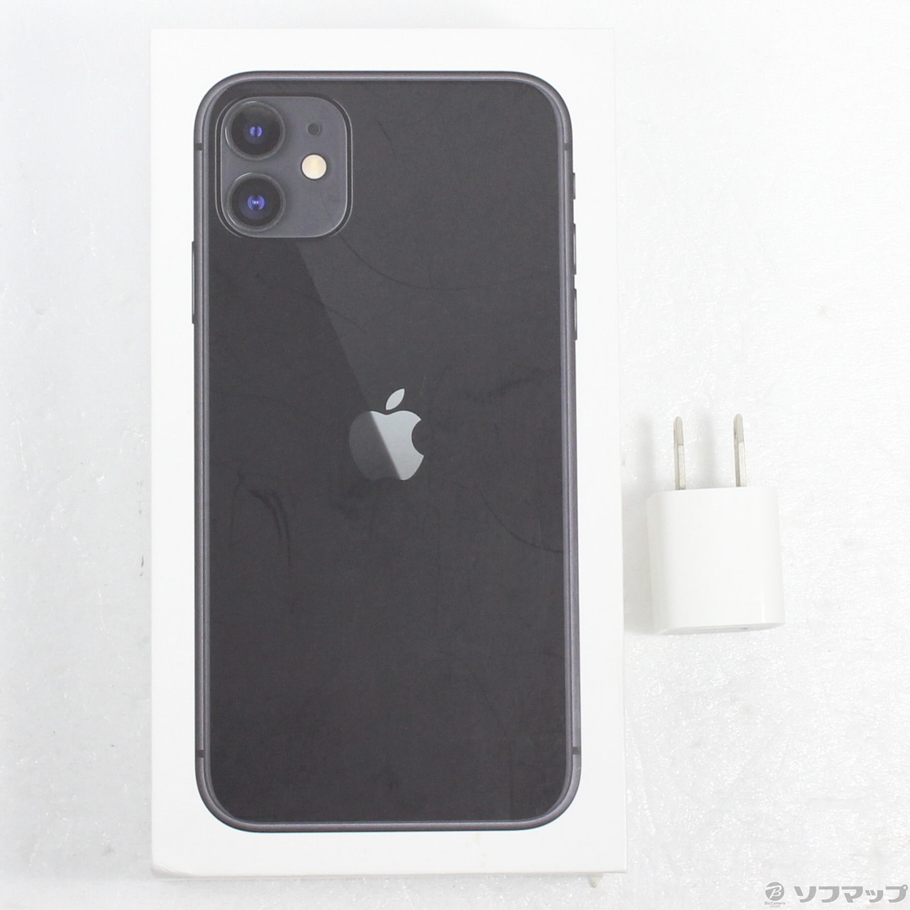 中古】iPhone11 128GB ブラック MWM02J／A SIMフリー