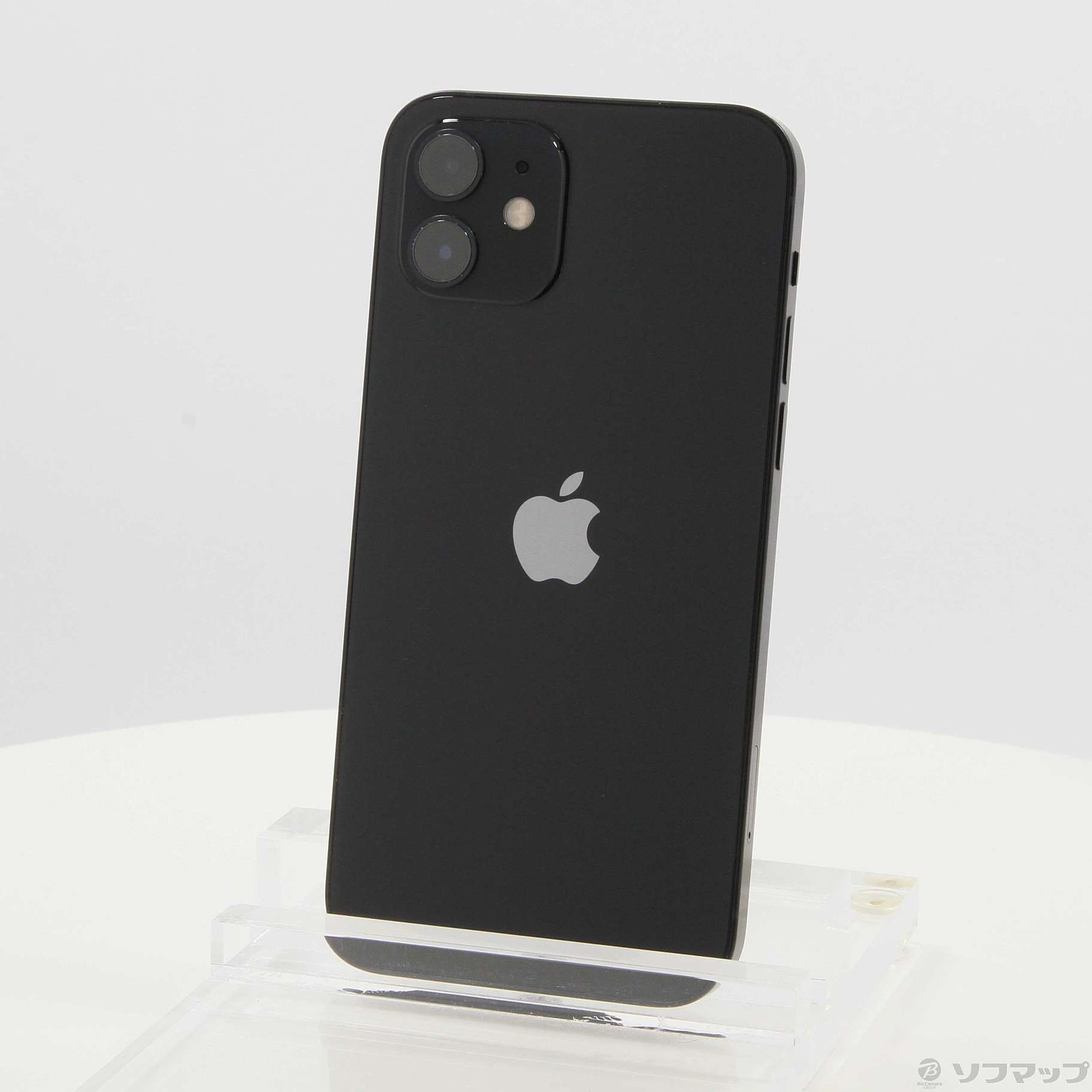 中古】iPhone12 64GB ブラック MGHN3J／A SIMフリー