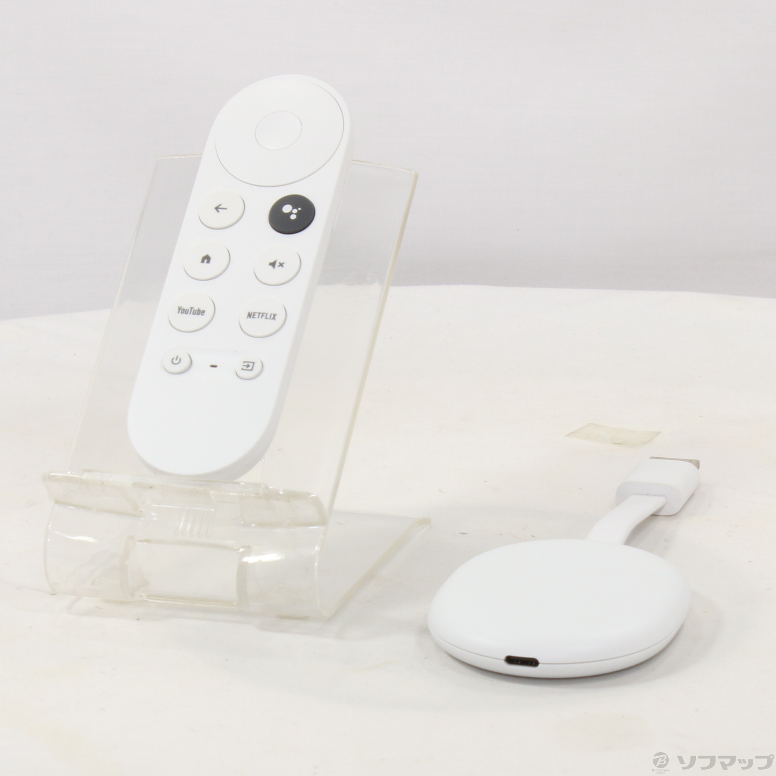 中古】Chromecast with Google TV(4K) Snow GA01919-JP [2133051161548