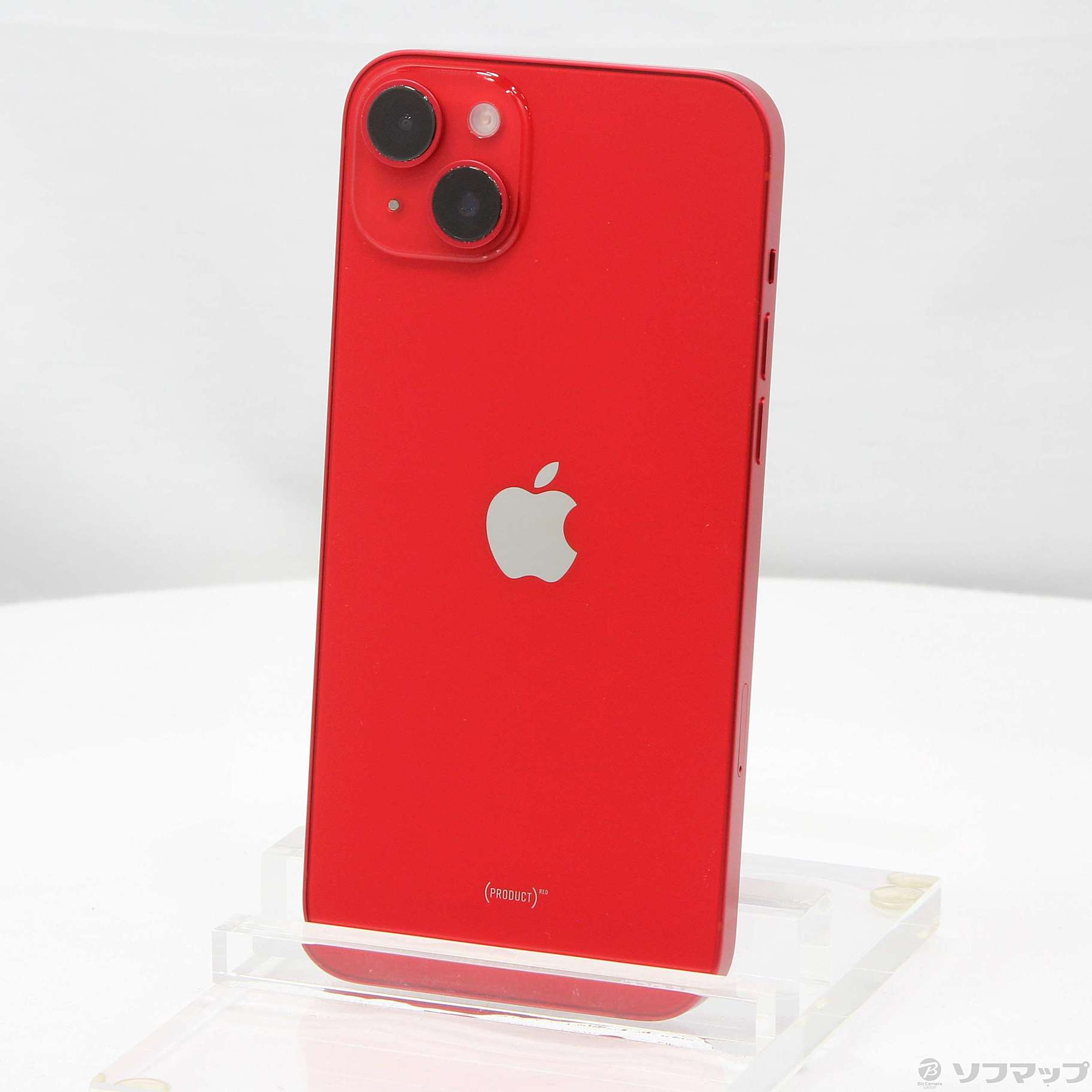 (中古)Apple (展示品) iPhone14 Plus 128GB プロダクトレッド 3L278J/A SIMフリー(348-ud)