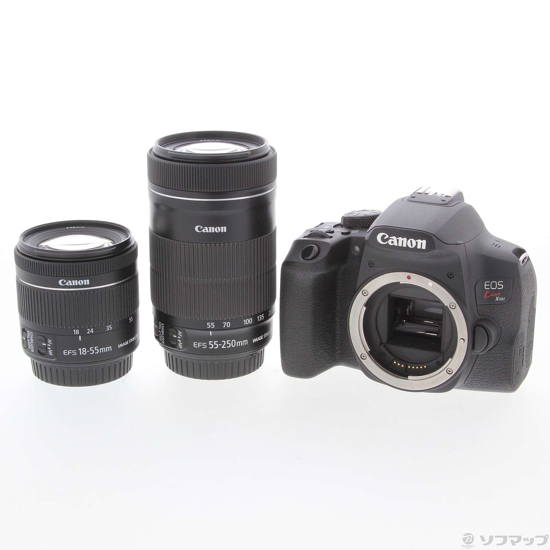 中古】〔展示品〕 EOS Kiss X10i ダブルズームキット [2133051176658