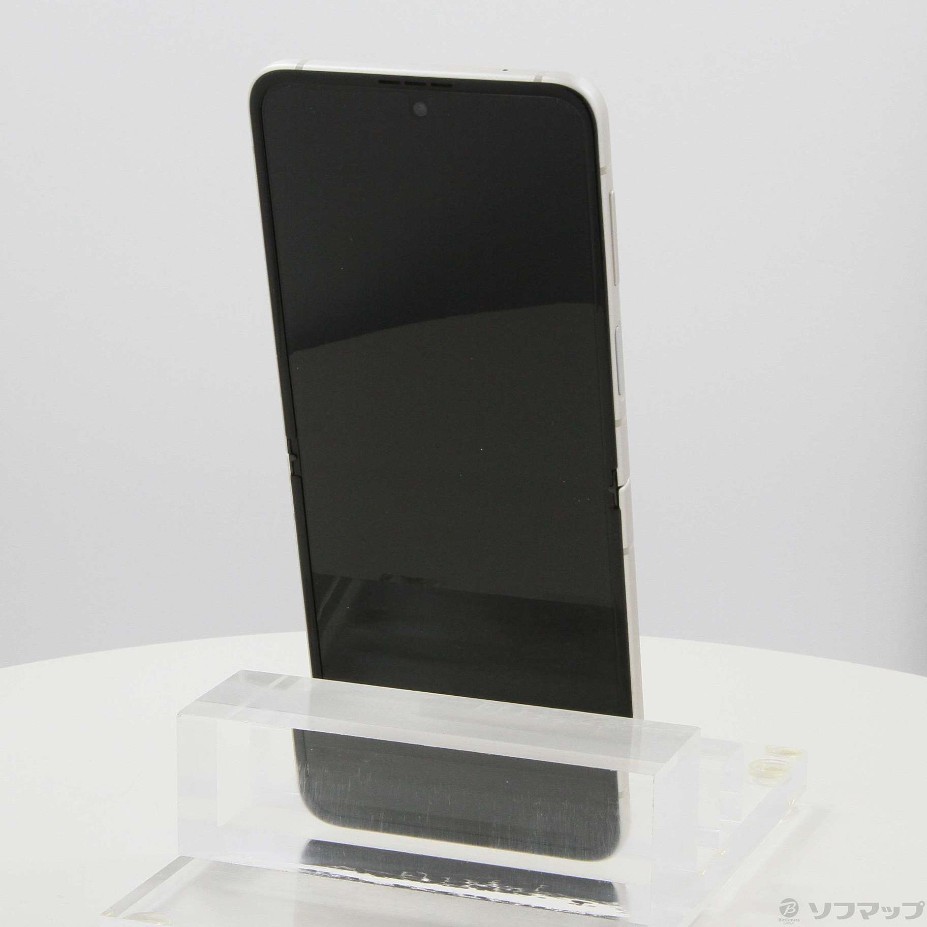 中古】Galaxy Z Flip3 5G 128GB クリーム SCG12 auロック解除SIMフリー