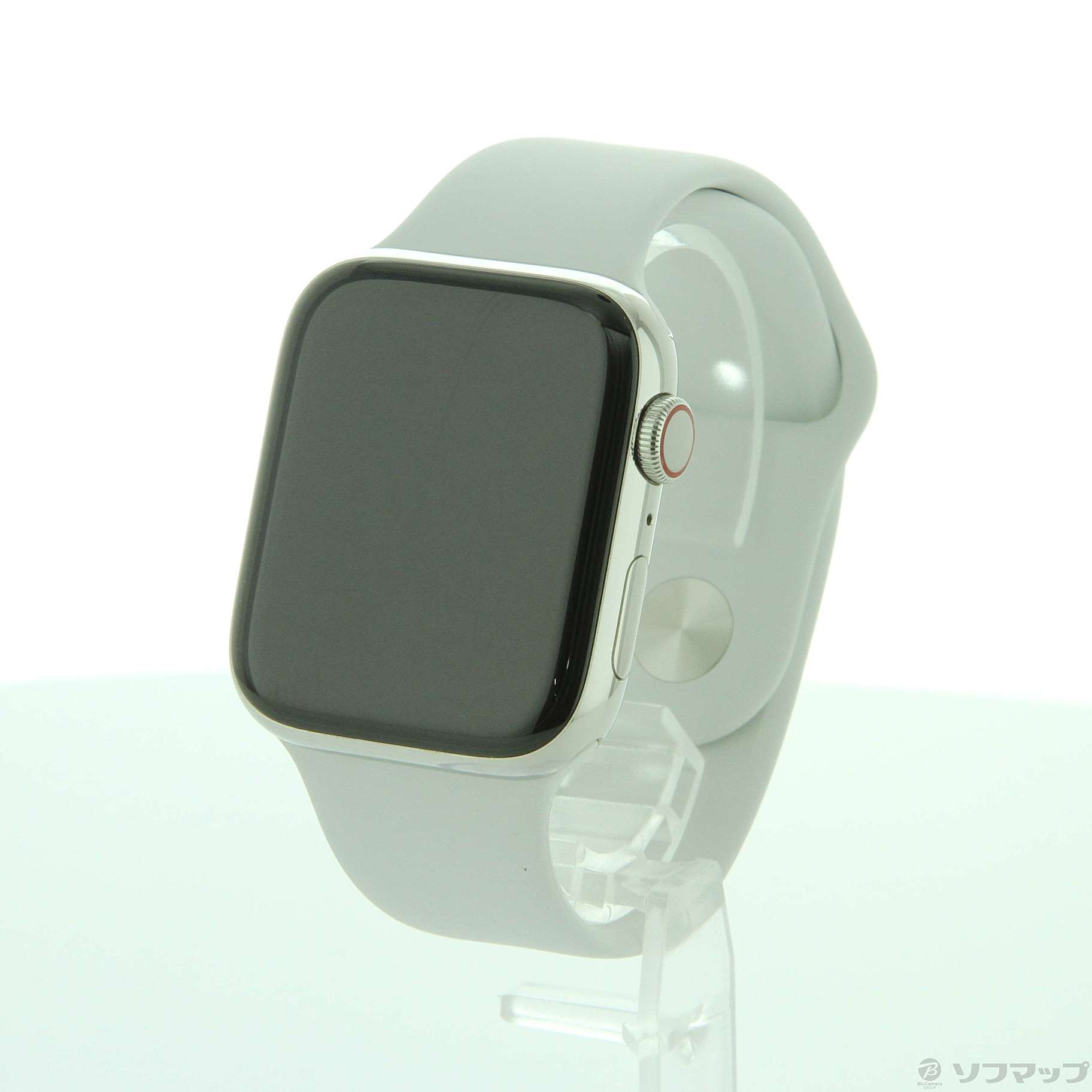 Apple Watch Series 6 GPS + Cellular 44mm シルバーステンレススチールケース ホワイトスポーツバンド
