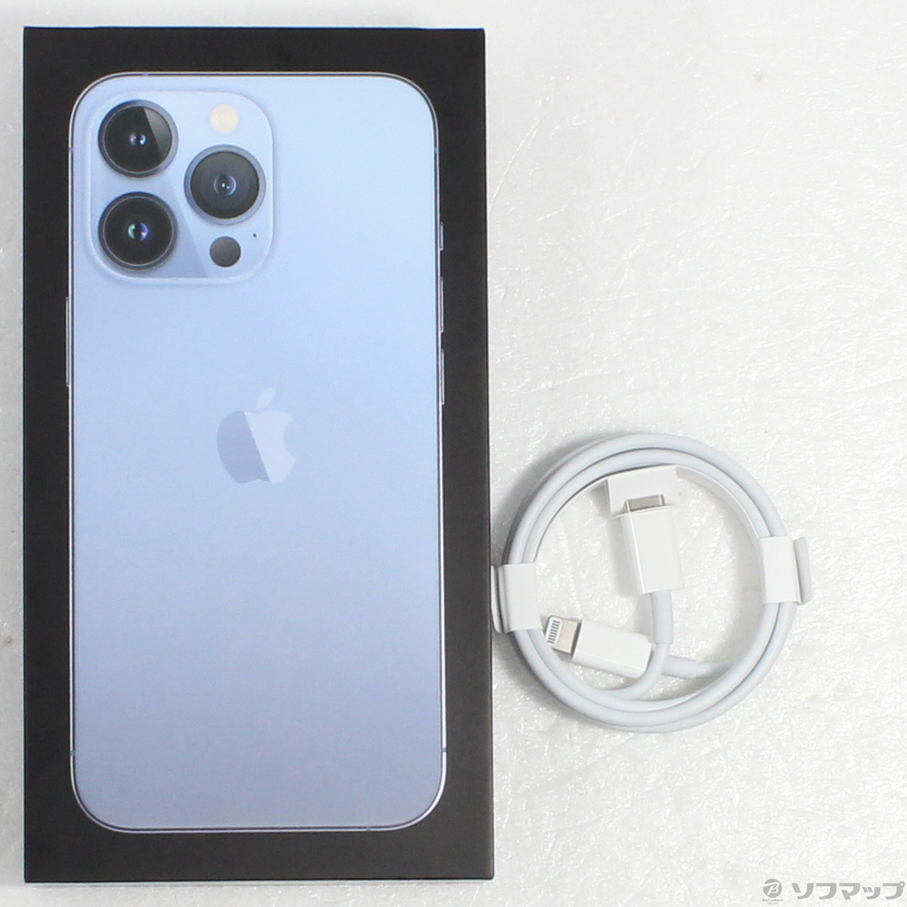 美品 SIMフリー iPhone13 Pro MAX 256GB 泥臭 シエラブルー