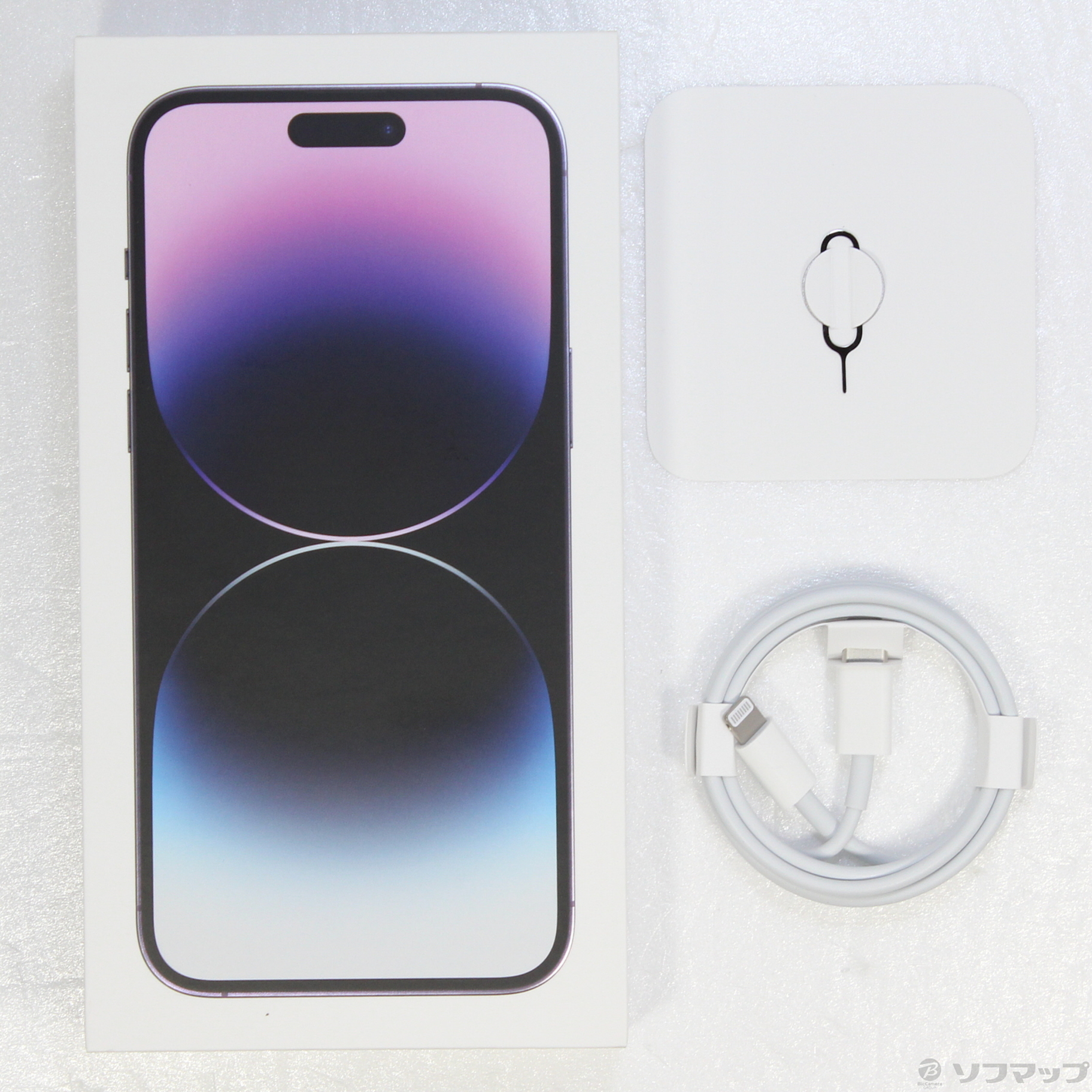 中古】iPhone14 Pro Max 512GB ディープパープル MQ9J3J／A SIM