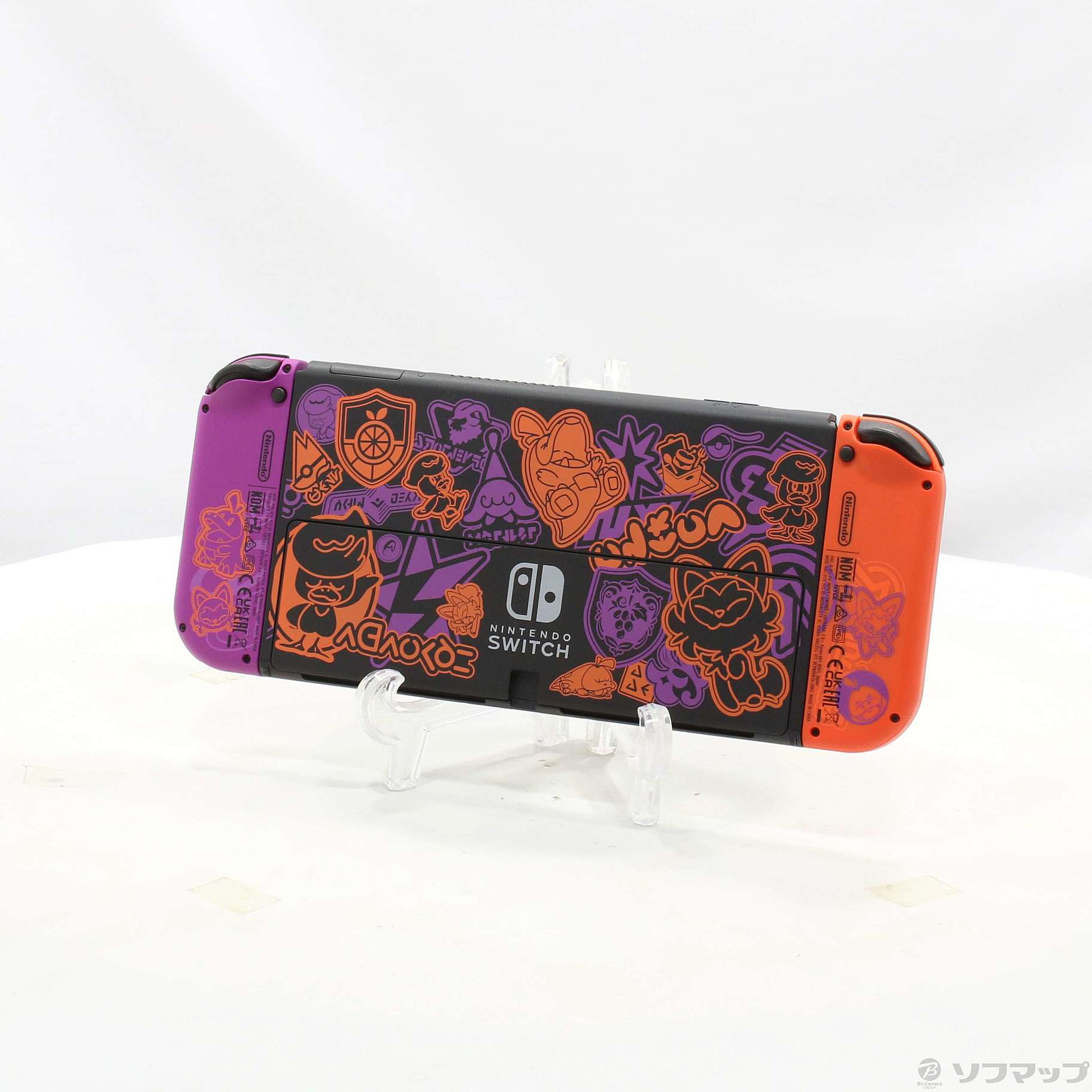 中古】Nintendo Switch (有機ELモデル) スカーレット・バイオレット