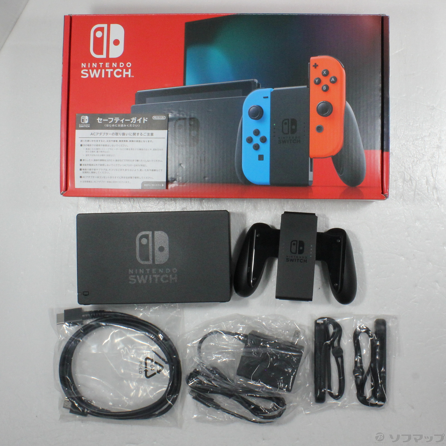 中古品〕 Nintendo Switch Joy-Con (L) ネオンブルー／ (R) ネオン