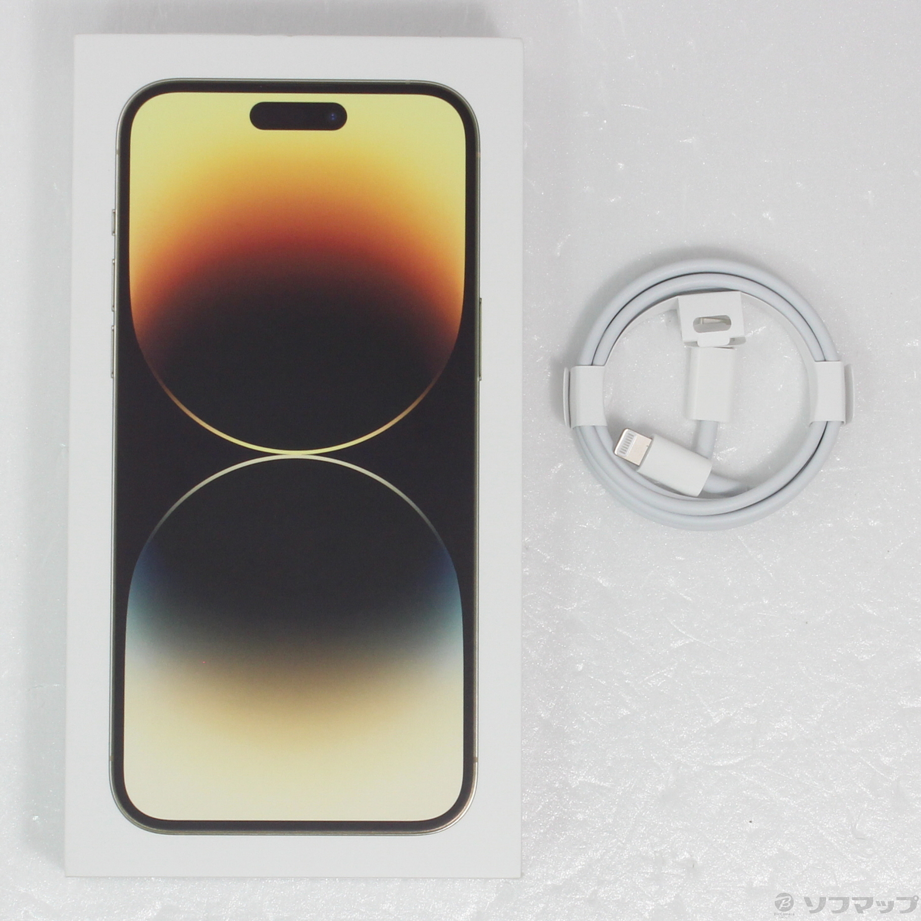 中古】iPhone14 Pro Max 256GB ゴールド MQ9D3J／A SIMフリー