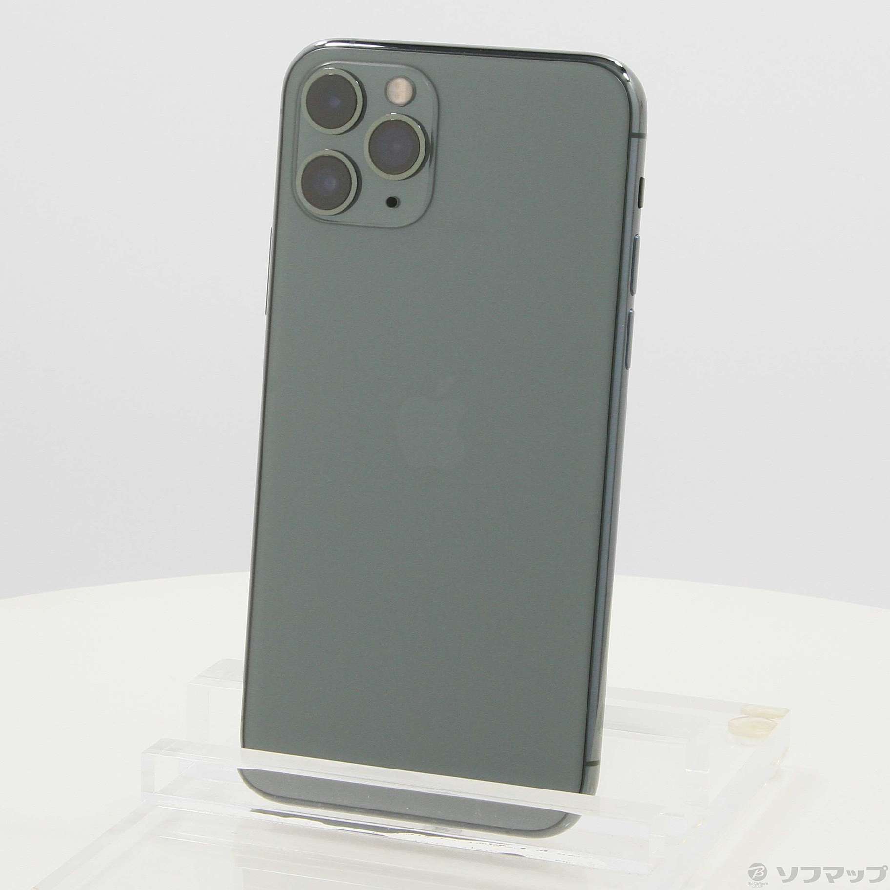 中古】iPhone11 Pro 512GB ミッドナイトグリーン MWCG2J／A SIMフリー