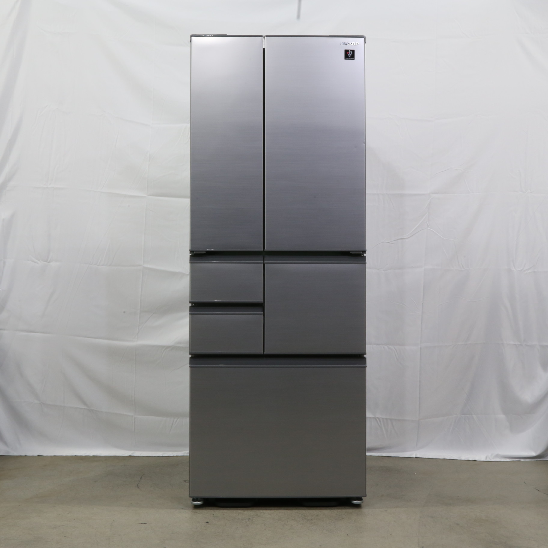 中古】〔展示品〕 冷蔵庫 アッシュシルバー SJ-X508K-S ［幅68.5cm