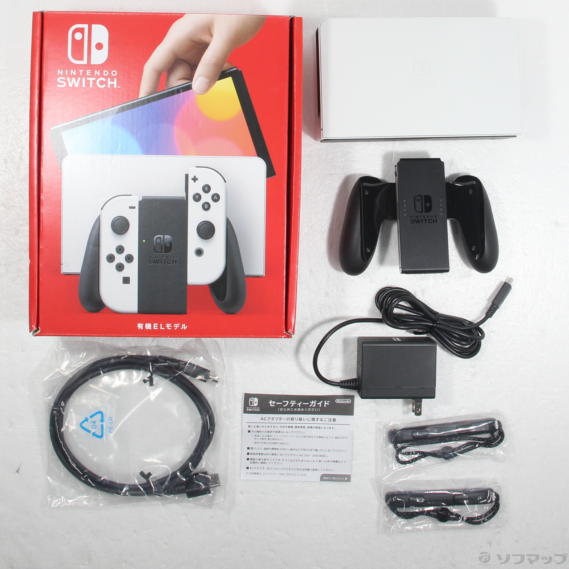 中古品〕 Nintendo Switch 有機ELモデル Joy-Con(L)／(R) ホワイト｜の