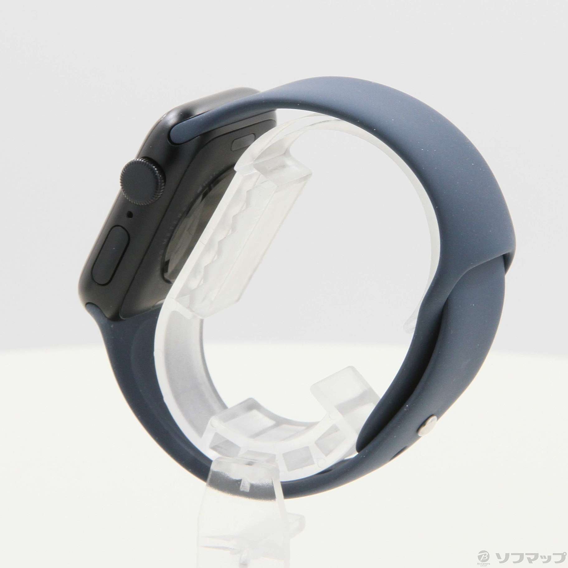 Apple Watch SE 第2世代 GPS 40mm ミッドナイトアルミニウムケース ストームブルースポーツバンド