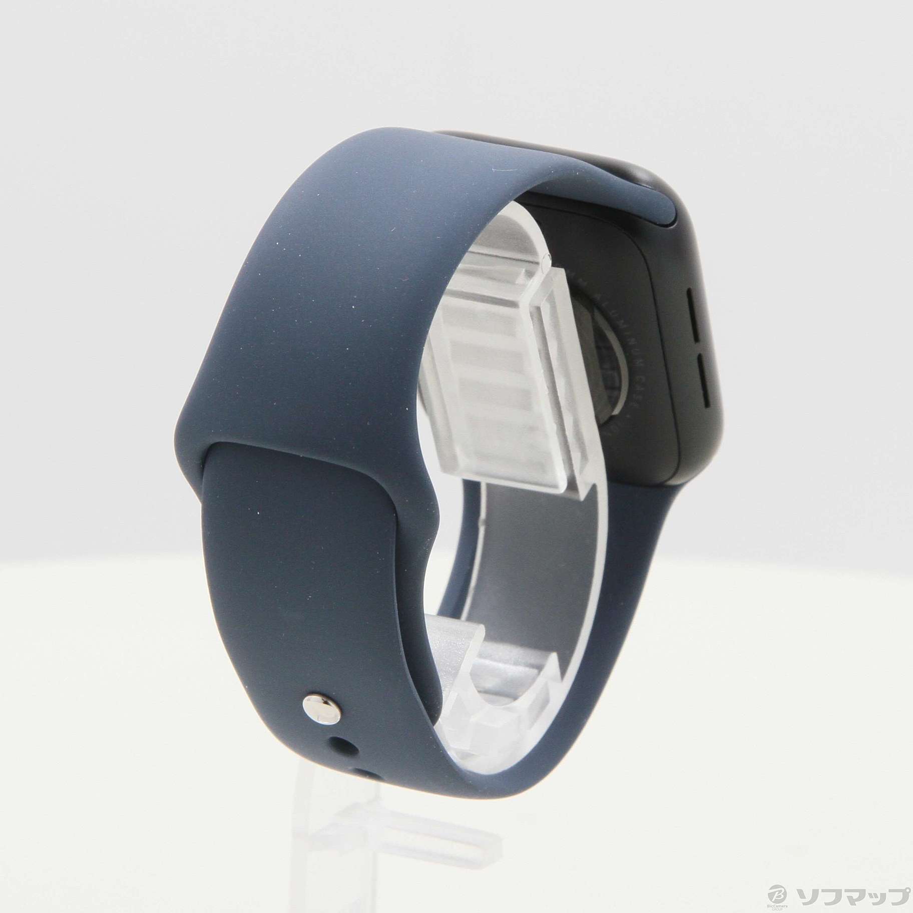 Apple Watch SE 第2世代 GPS 40mm ミッドナイトアルミニウムケース ストームブルースポーツバンド