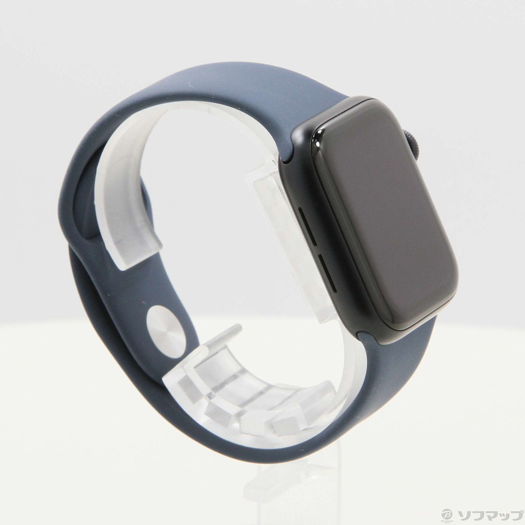 Apple Watch SE 第2世代 GPS 40mm ミッドナイトアルミニウムケース ストームブルースポーツバンド