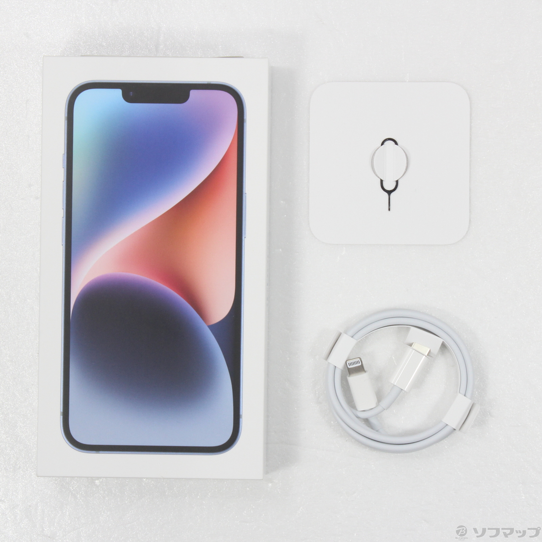 中古】iPhone14 128GB ブルー MPVJ3J／A SIMフリー [2133051281147