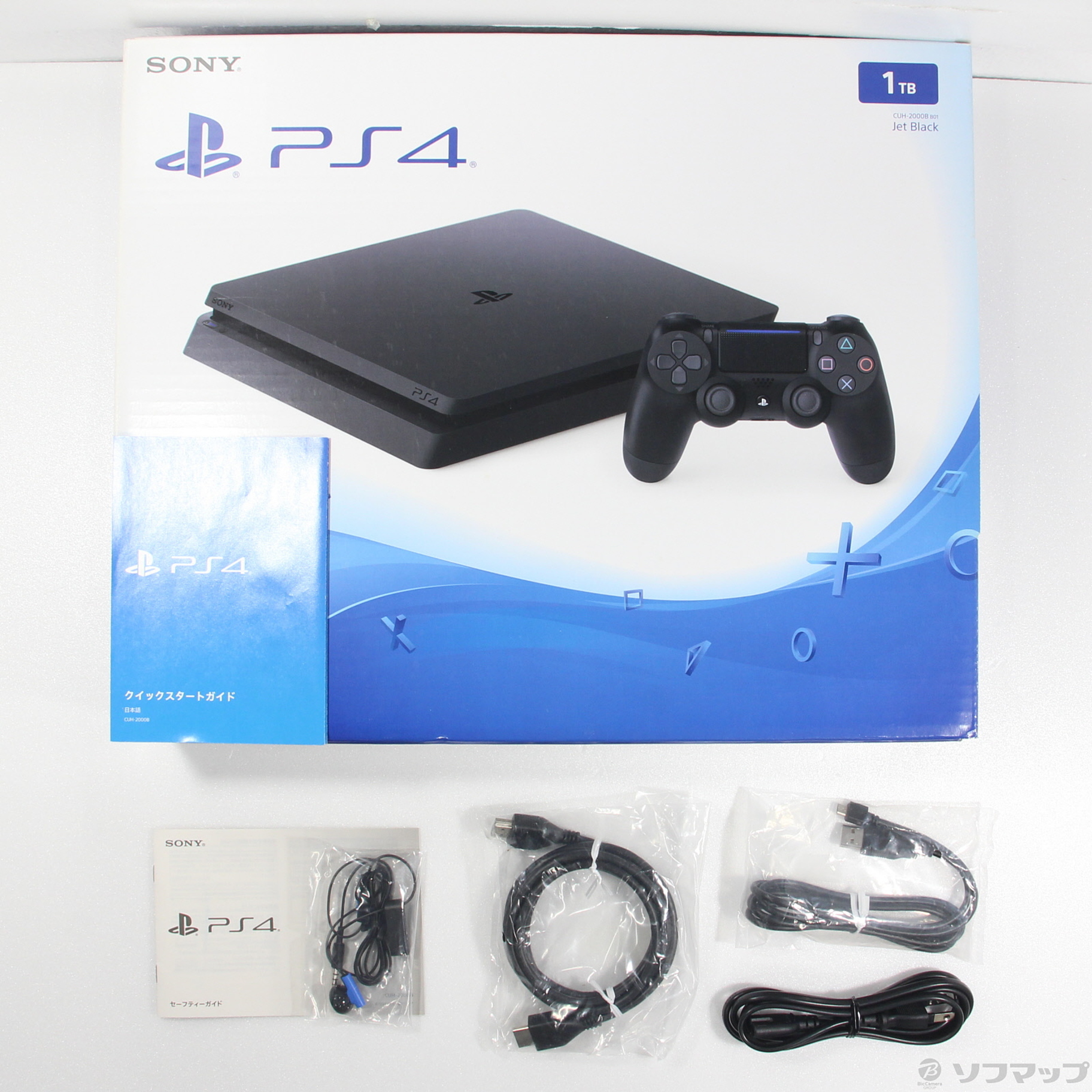 中古品〕 PlayStation 4 ジェット・ブラック 1TB CUH-2000BB｜の通販は