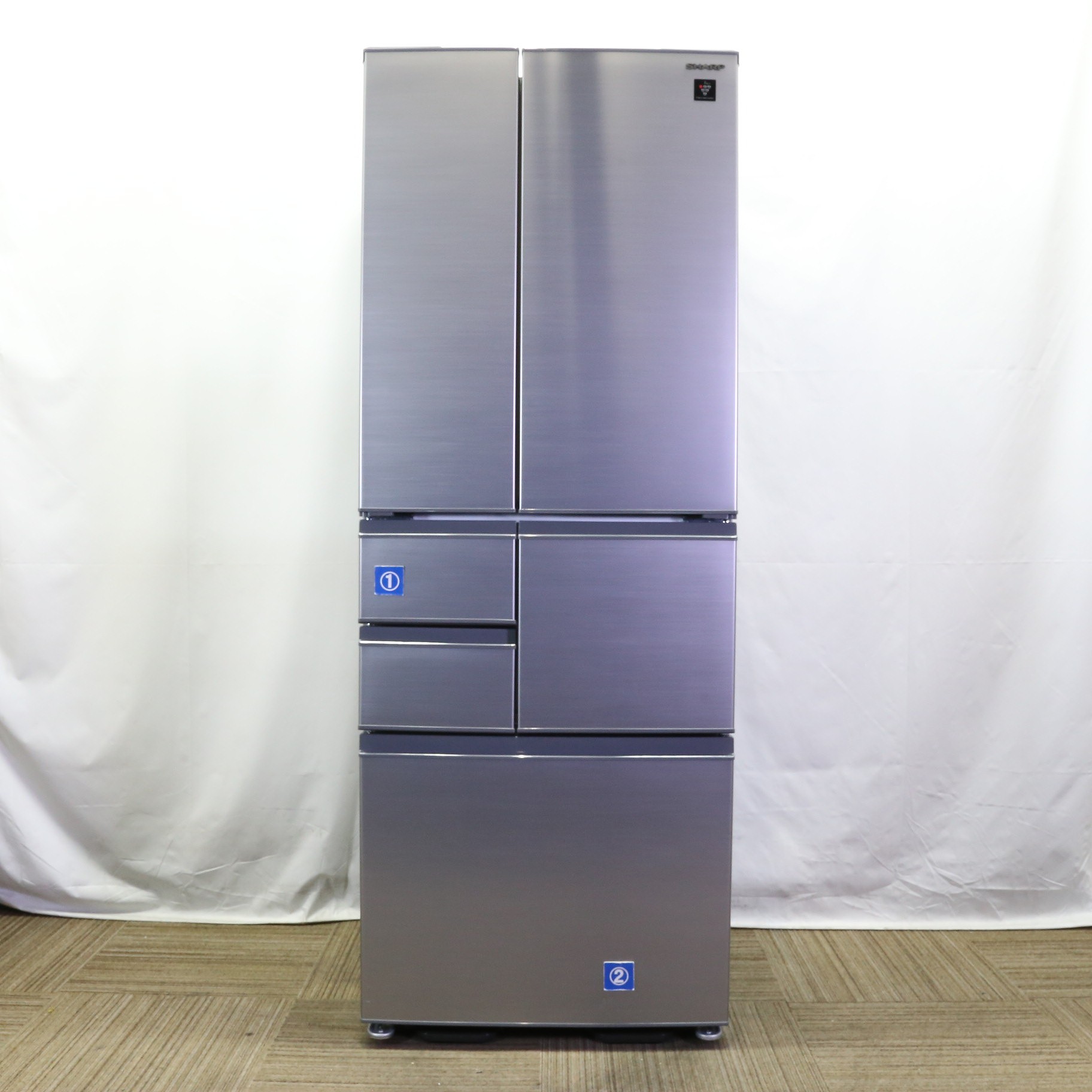 中古】〔展示品〕 冷蔵庫 アッシュシルバー SJ-X508K-S ［幅68.5cm