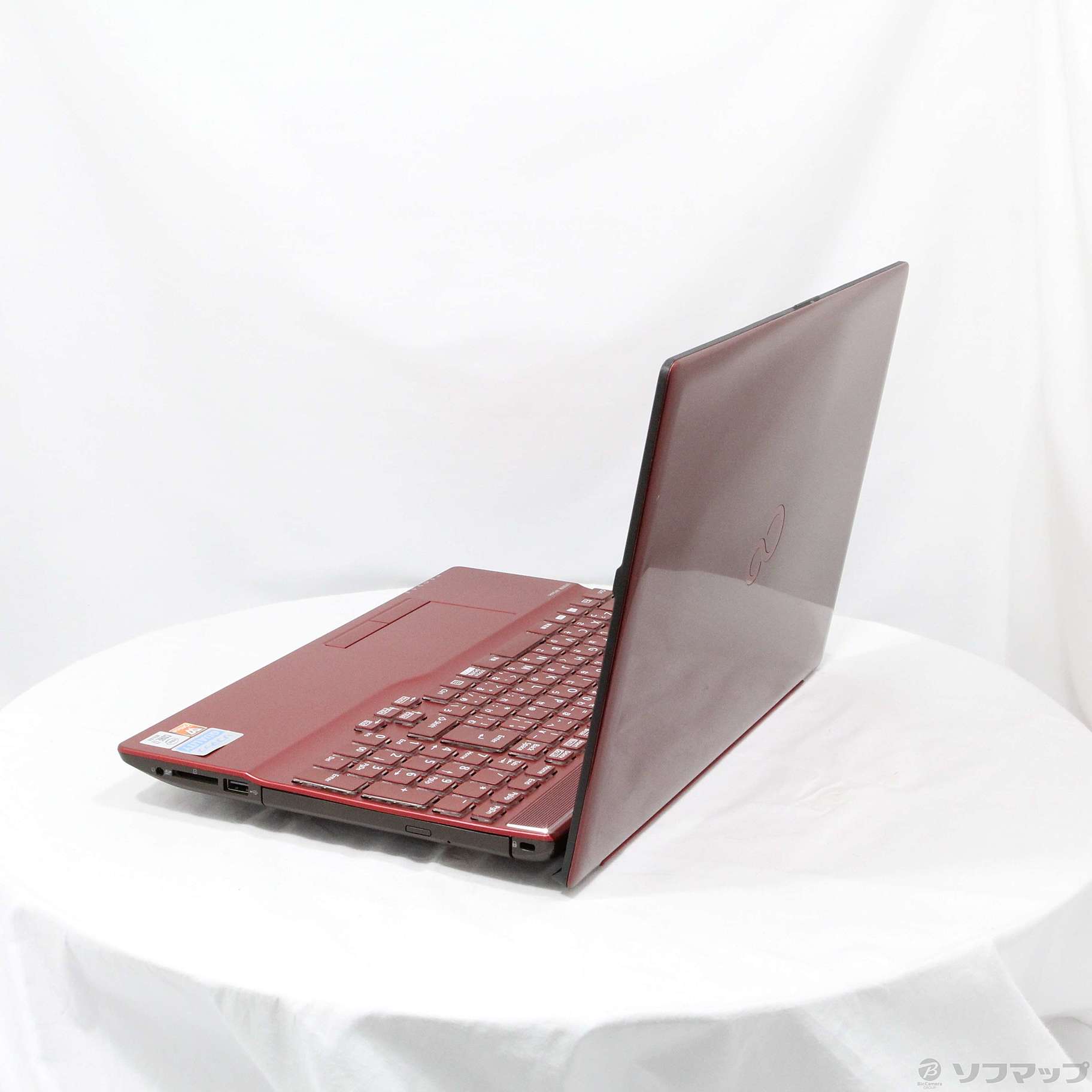 中古】LIFEBOOK AH77／E2 FMVA77E2R ガーネットレッド 〔Windows 10