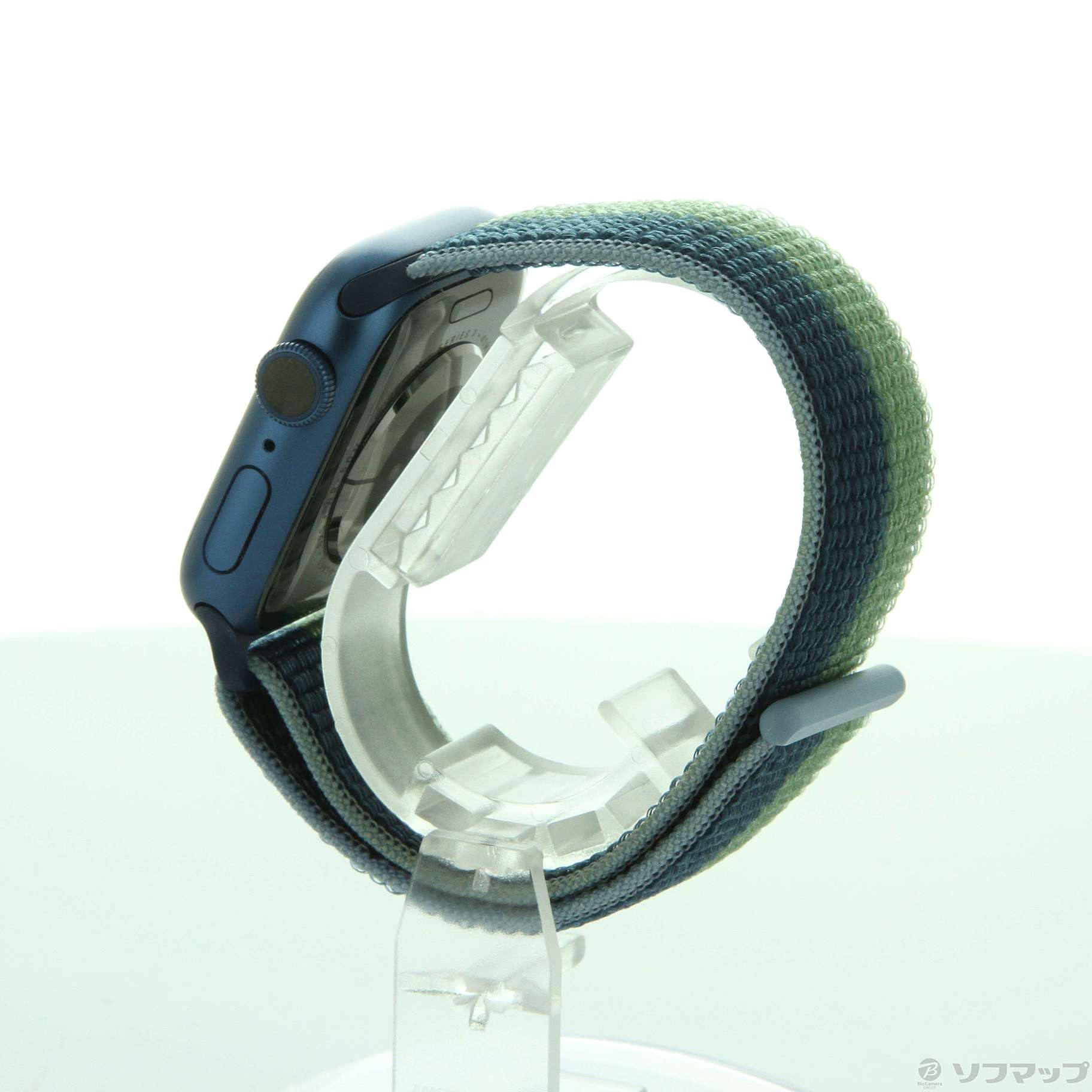 中古】Apple Watch Series 7 GPS 41mm ブルーアルミニウムケース アビスブルー／モスグリーンスポーツループ  [2133051295830] - リコレ！|ビックカメラグループ ソフマップの中古通販サイト