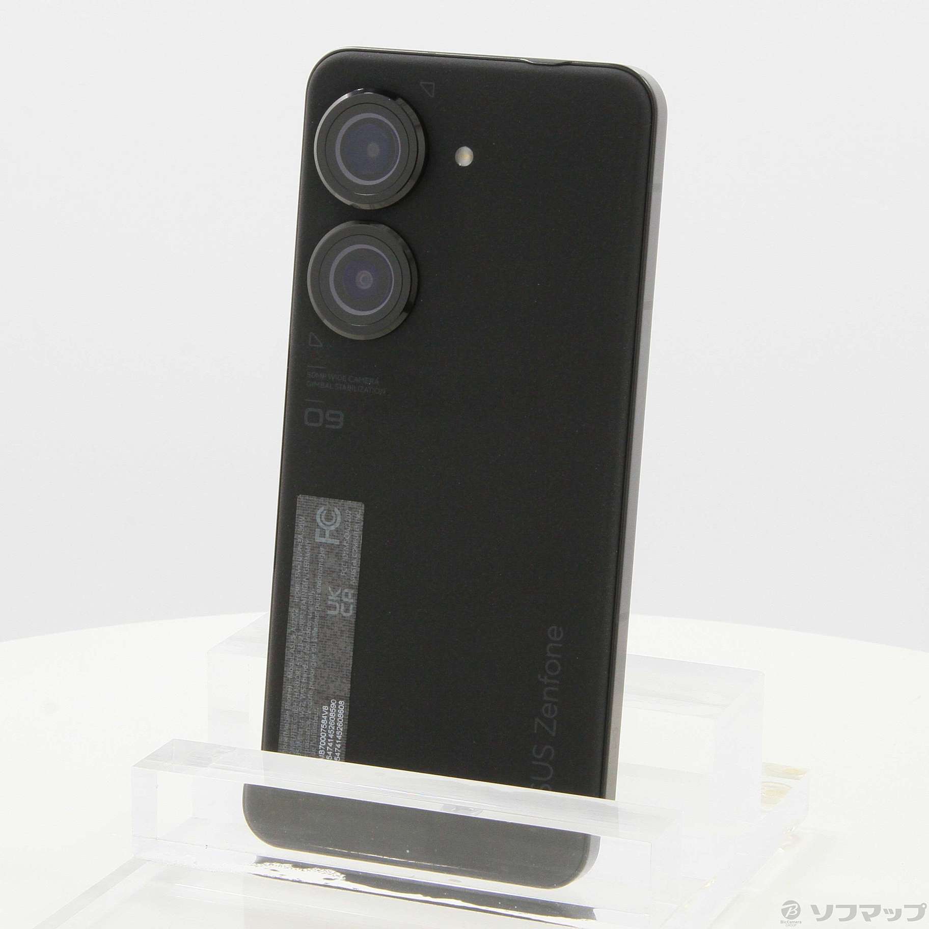 〔展示品〕 Zenfone 9 128GB ミッドナイトブラック ZF9-BK8S128 SIMフリー