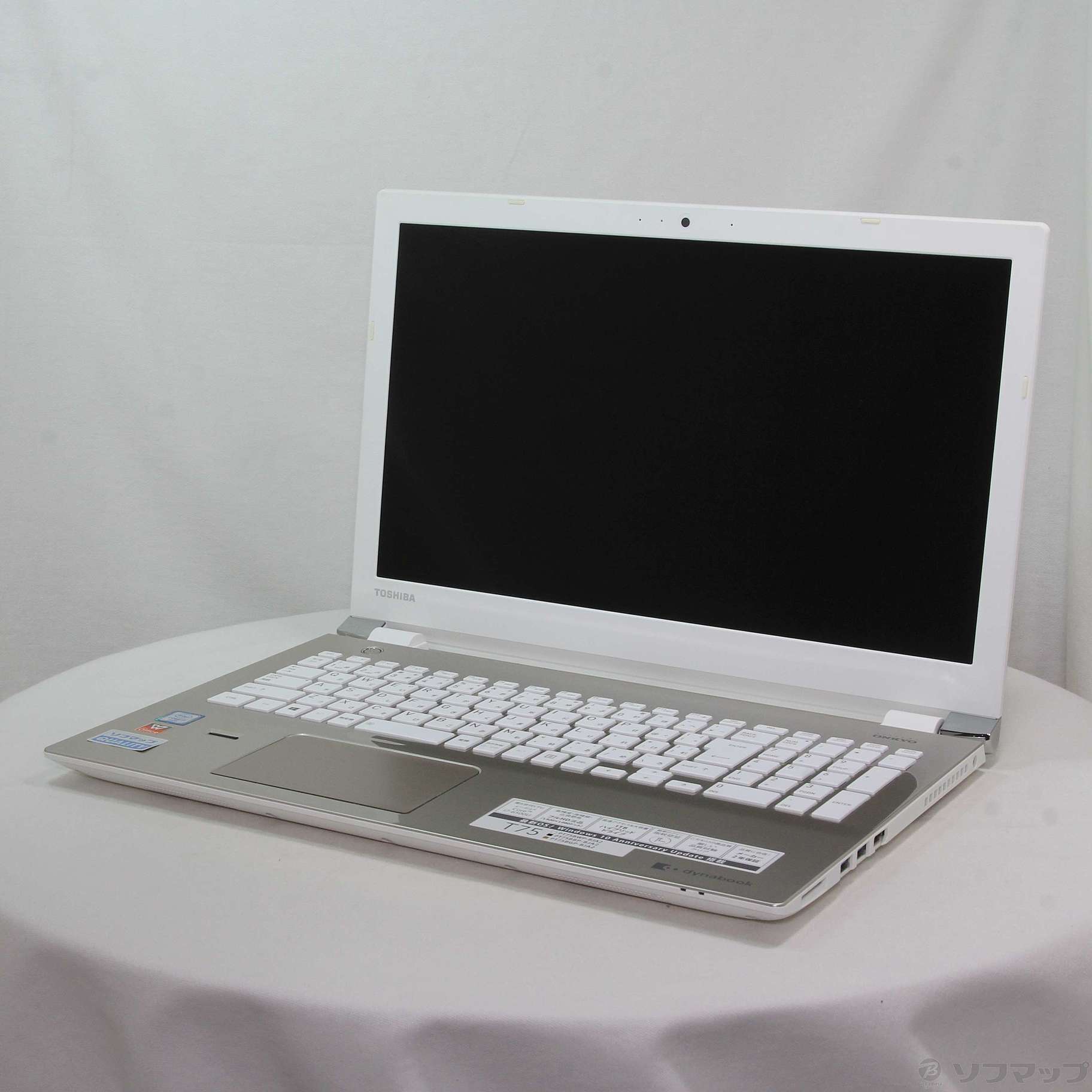 中古】dynabook T75／BG PT75BGP-BJA2 サテンゴールド 〔Windows 10