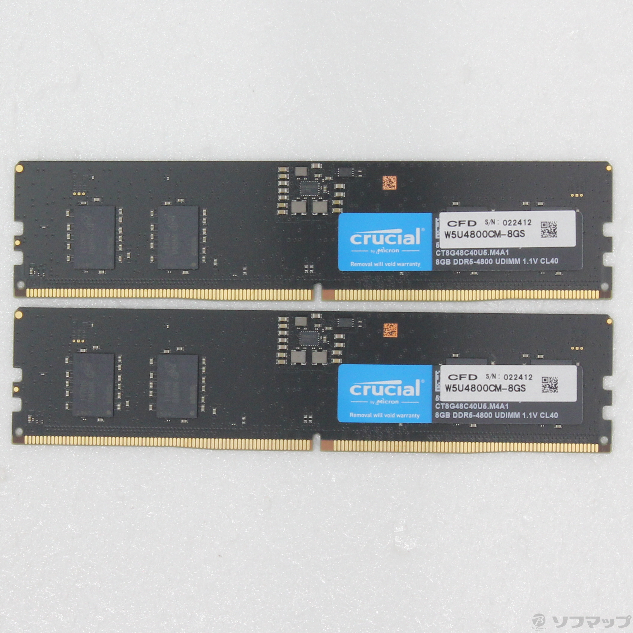 CFD W5U4800CM-8GS DDR5 PC5-38400 8GB 2枚組（№104、Win11-23H2