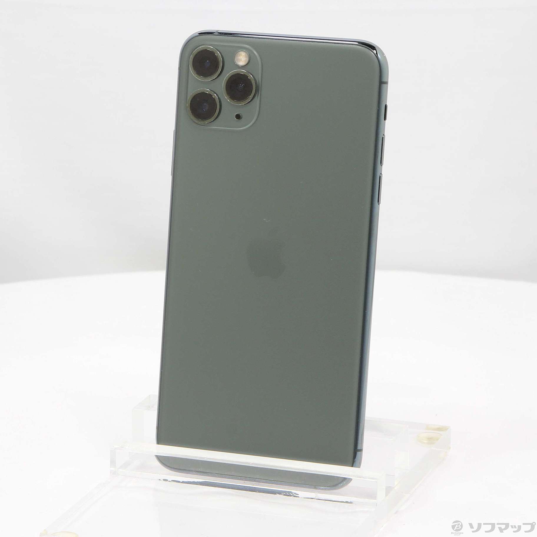 中古】iPhone11 Pro Max 256GB ミッドナイトグリーン MWHM2J／A SIM