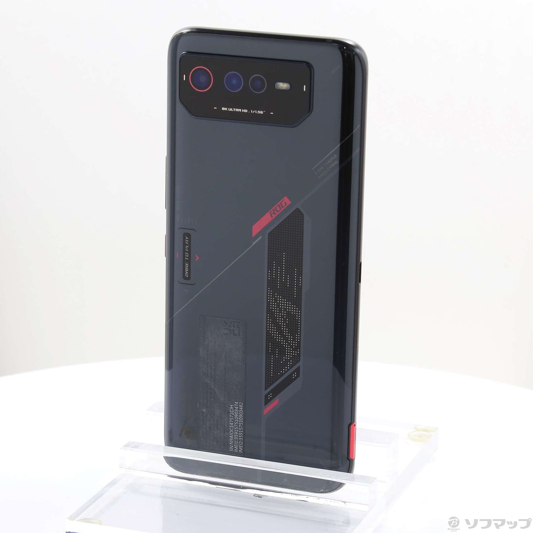 中古】ROG Phone 6 256GB ファントムブラック ROG6-BK12R256 SIMフリー