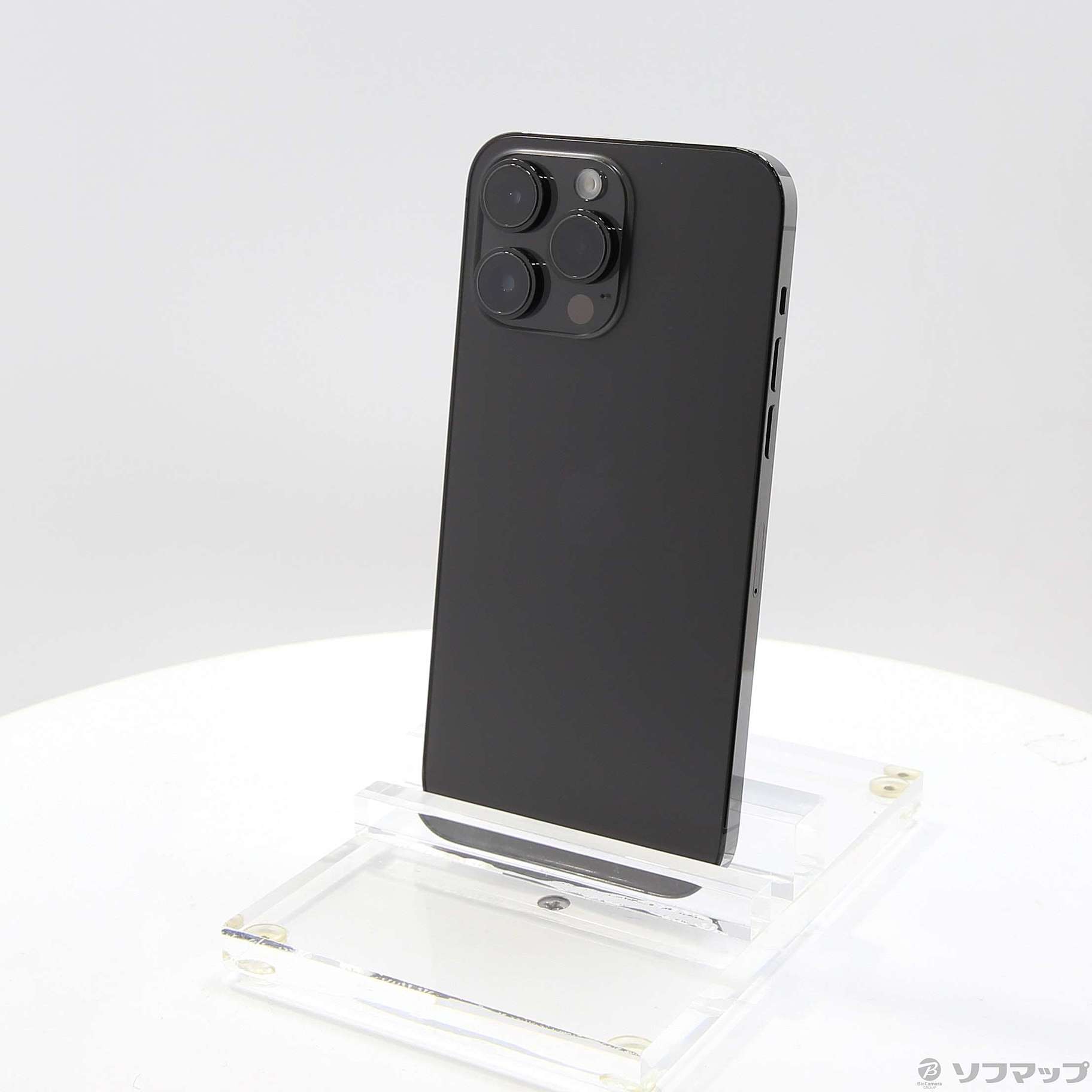 中古】【安心保証】 iPhone14 Pro Max[256GB] SIMフリー MQ9A3J スペースブラック スマートフォン本体