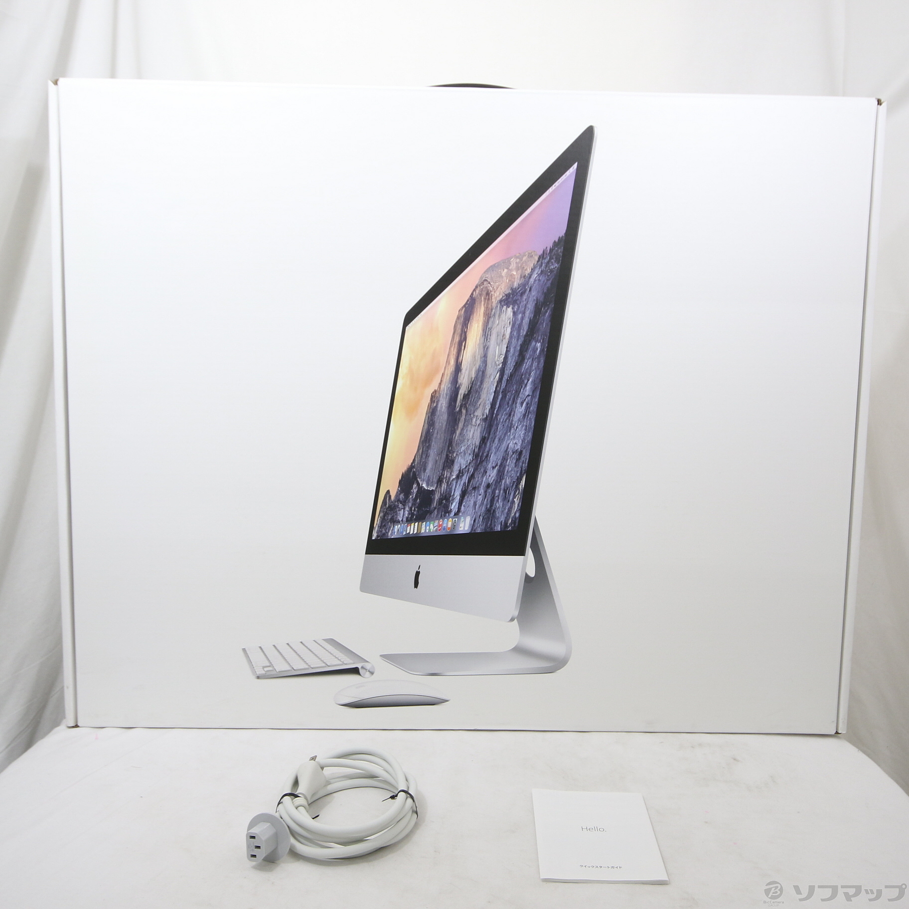 〔中古品〕 iMac 27-inch Late 2014 MF886J／A Core_i5 3.5GHz 24GB SSD128GB／HDD1TB  〔10.15 Catalina〕