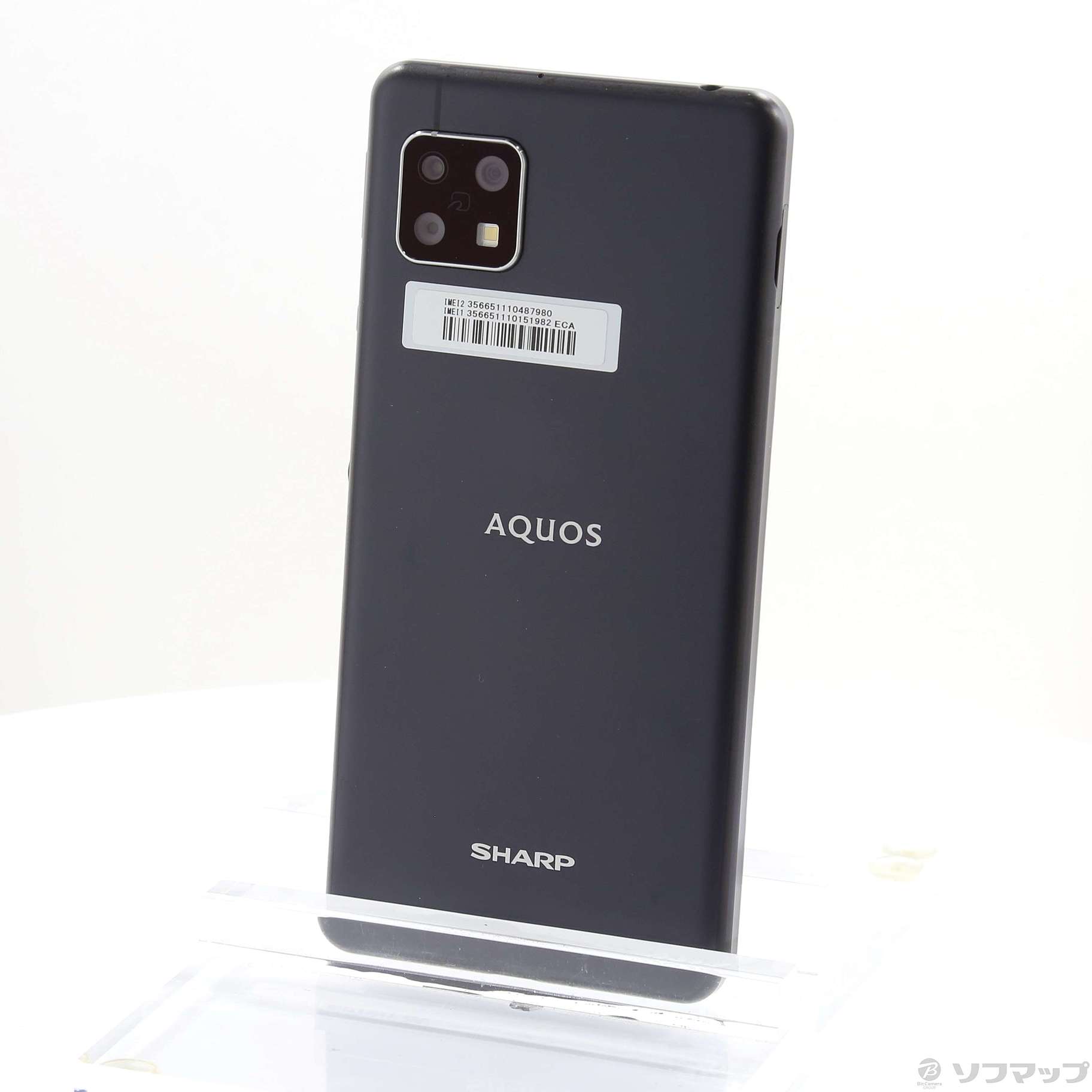 中古】AQUOS sense5G 64GB ブラック SH-M17 SIMフリー [2133051413296