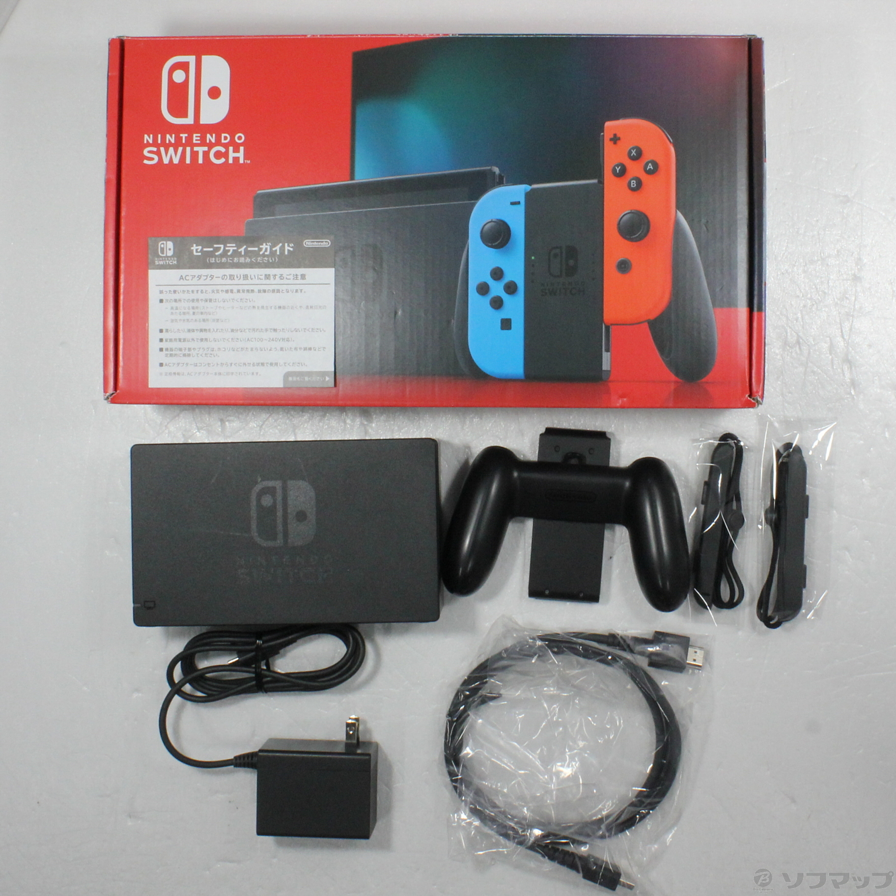 中古品〕 Nintendo Switch Joy-Con (L) ネオンブルー／ (R) ネオン