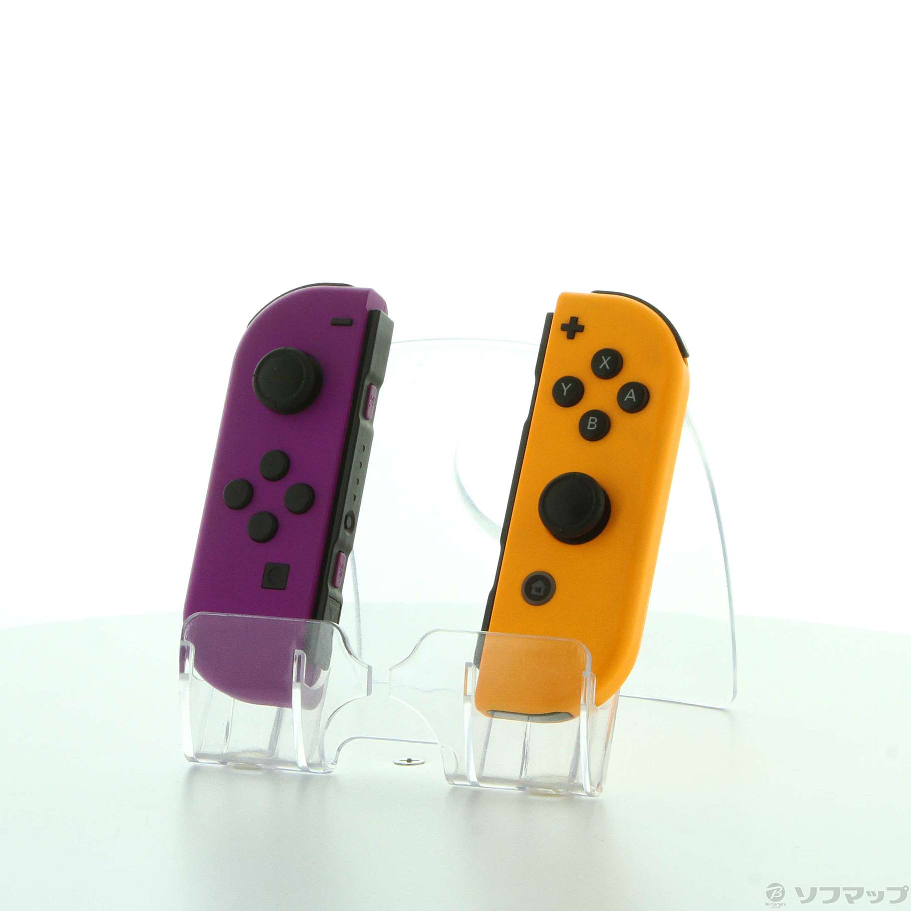 中古品〕 Nintendo Switch Joy-Con (L) ネオンパープル ／ (R) ネオン