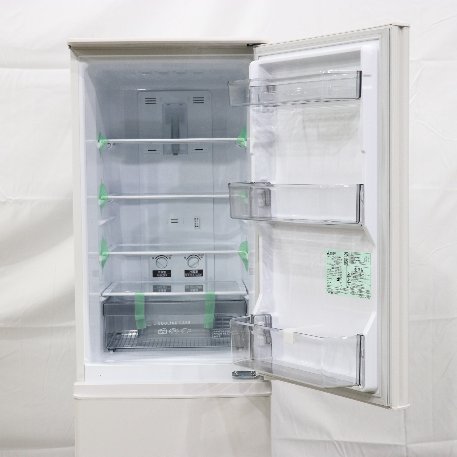 中古】〔展示品〕 冷蔵庫 マットホワイト MR-P17H-W ［幅48cm ／2022年