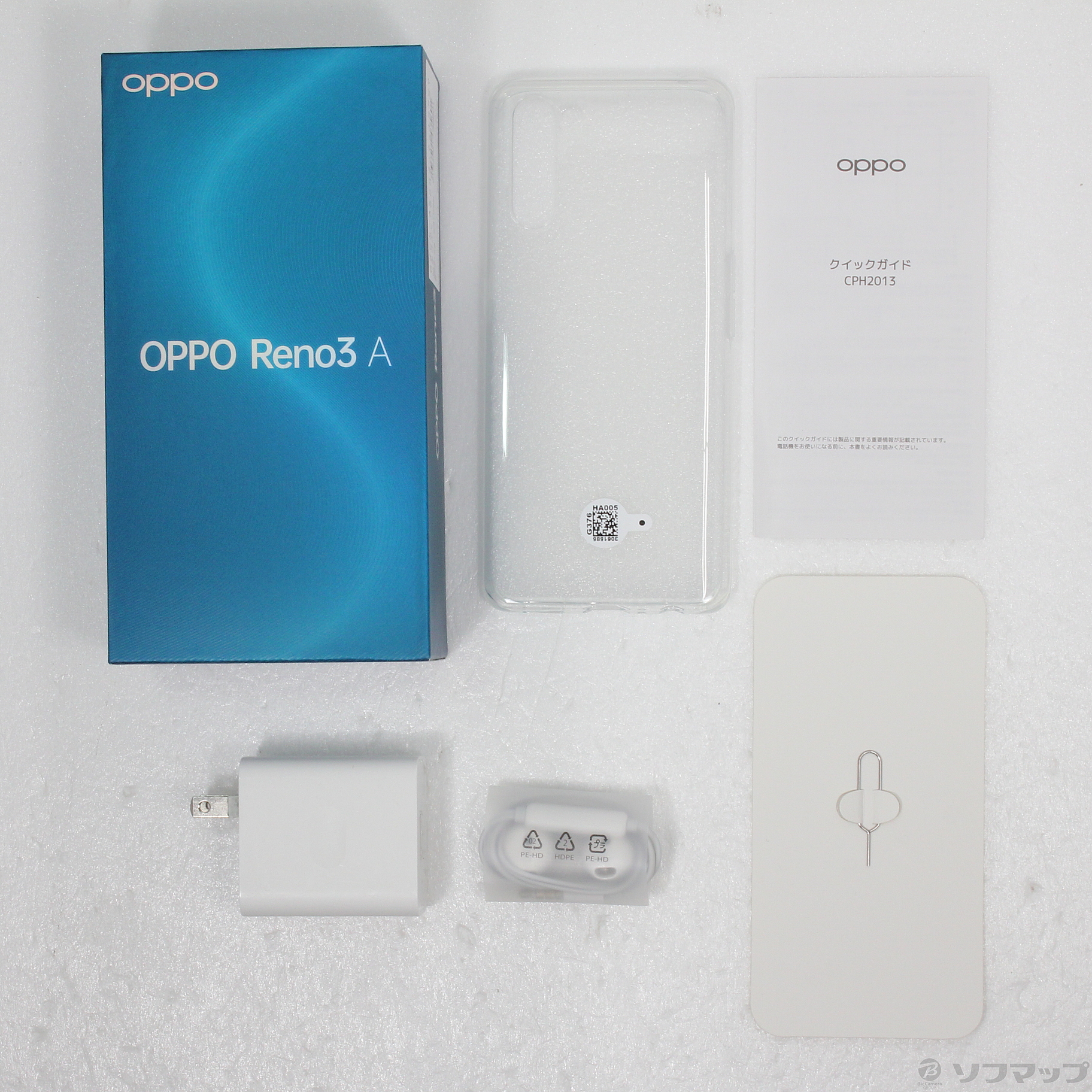 中古】OPPO Reno3 A 128GB ホワイト CPH2013WH SIMフリー