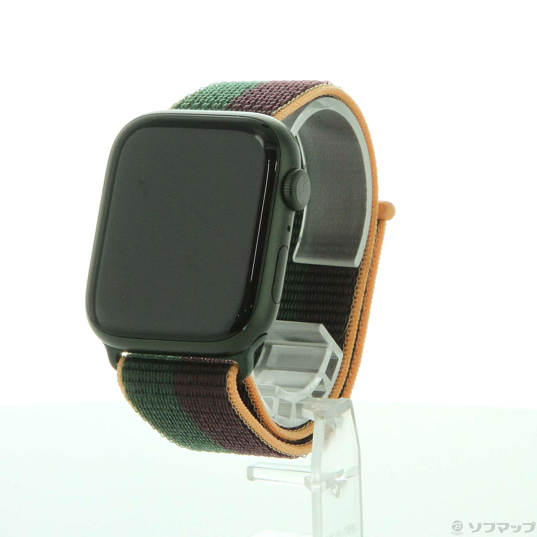 Apple Watch Series 7 GPS 45mm グリーンアルミニウムケース ダークチェリー／フォレストグリーンスポーツループ