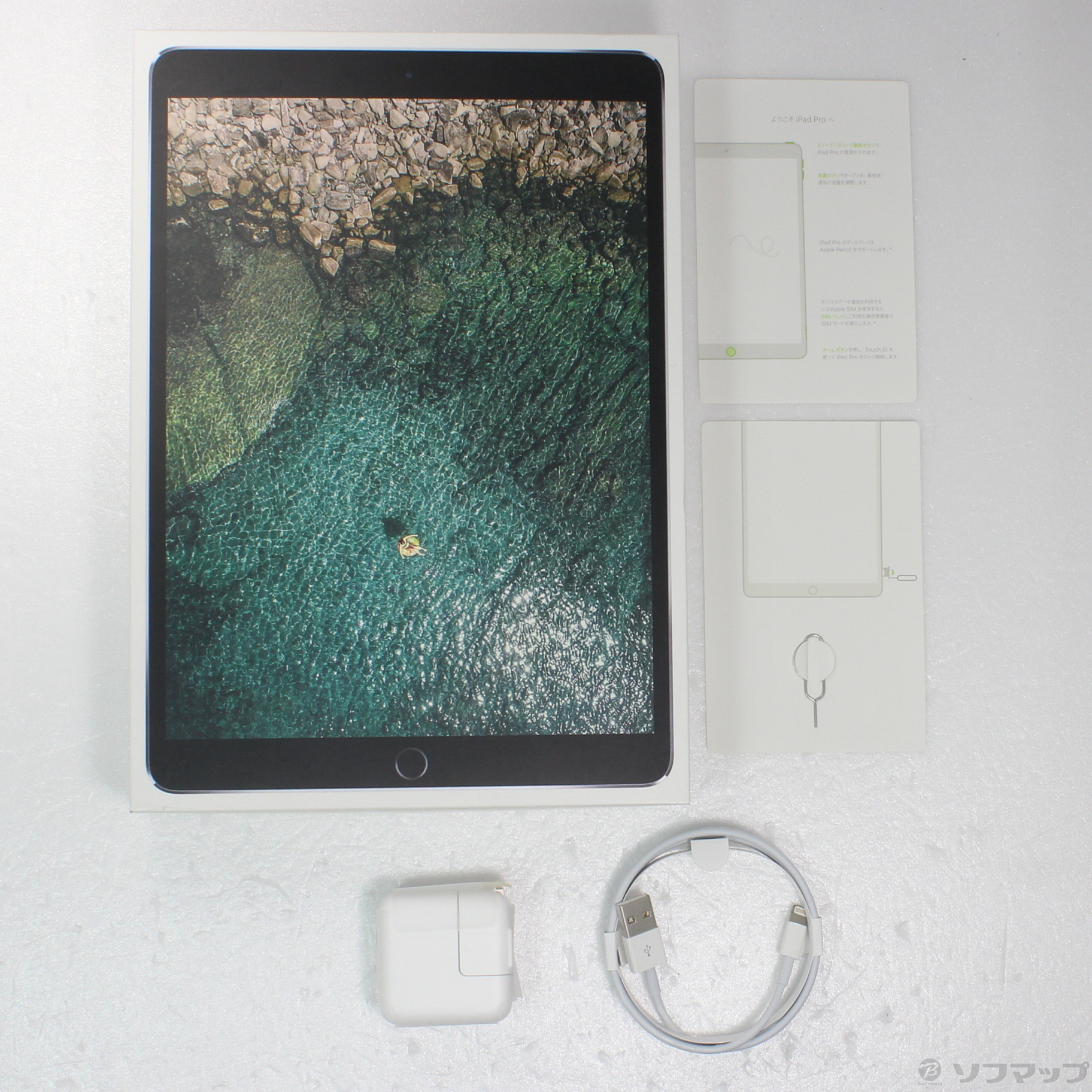 中古】iPad Pro 10.5インチ 64GB スペースグレイ MQEY2J／A auロック