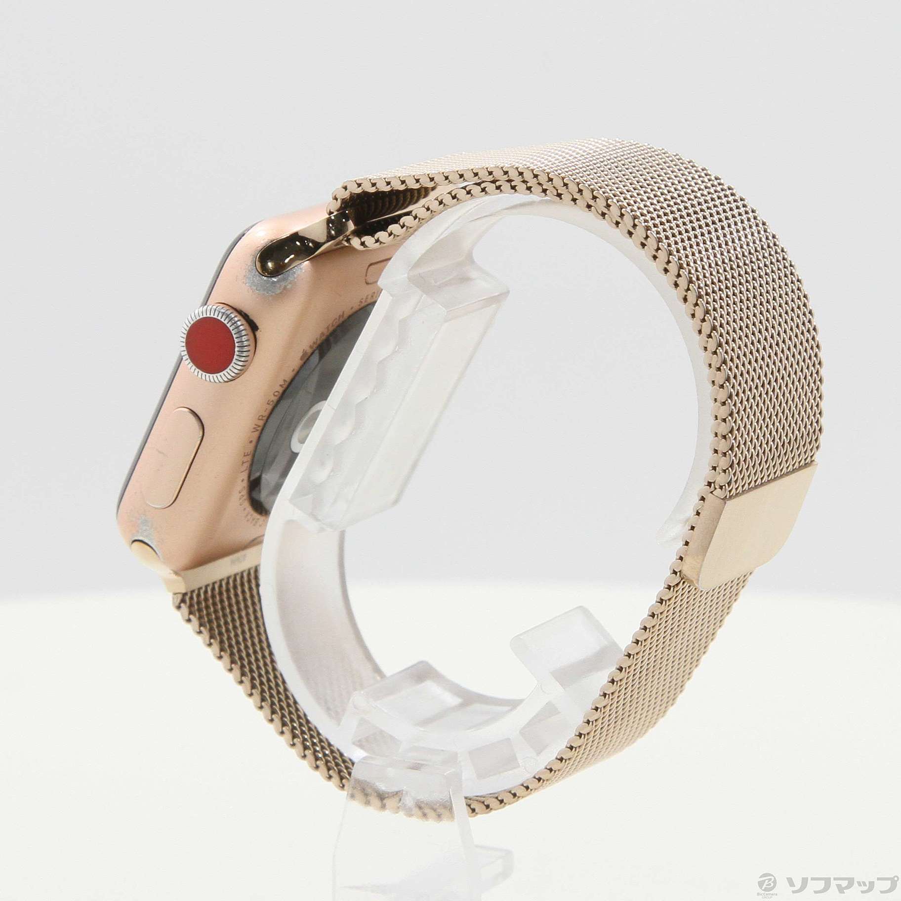Apple Watch Series 3 GPS + Cellular 38mm ゴールドアルミニウムケース ゴールドミラネーゼループ