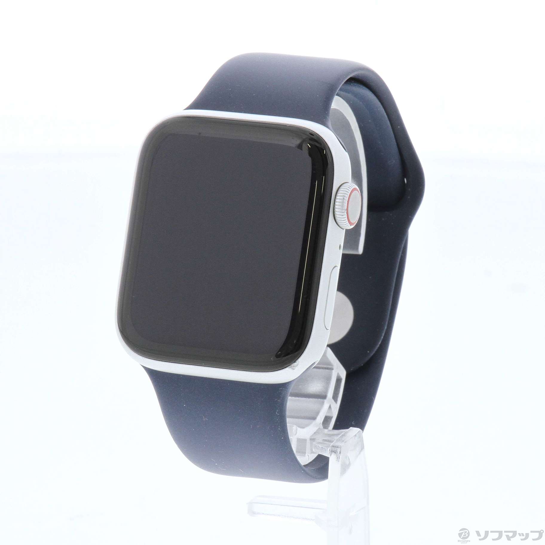 Apple Watch Series 6 GPS + Cellular 44mm シルバーアルミニウムケース ディープネイビースポーツバンド