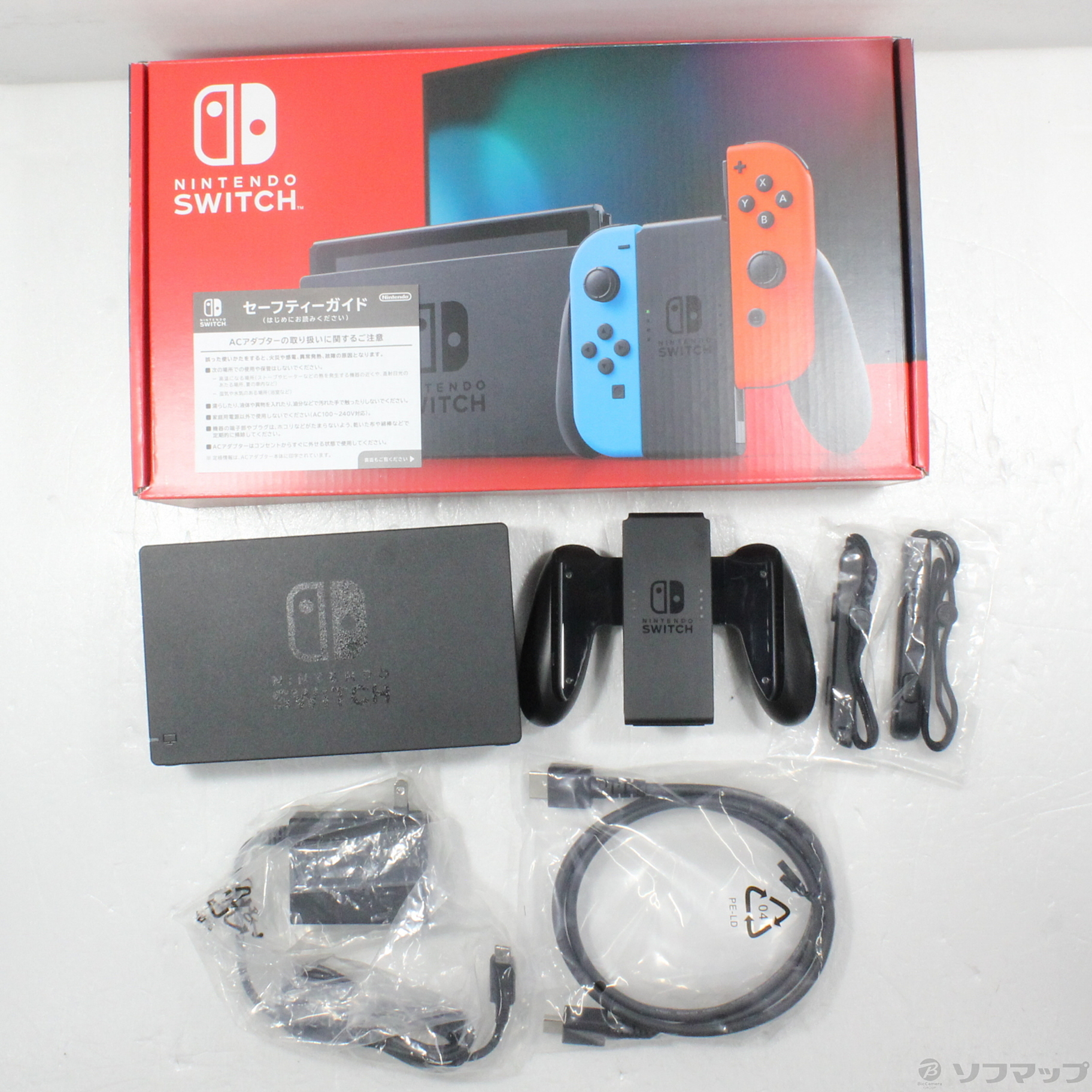 中古品〕 Nintendo Switch Joy-Con (L) ネオンブルー／ (R) ネオン