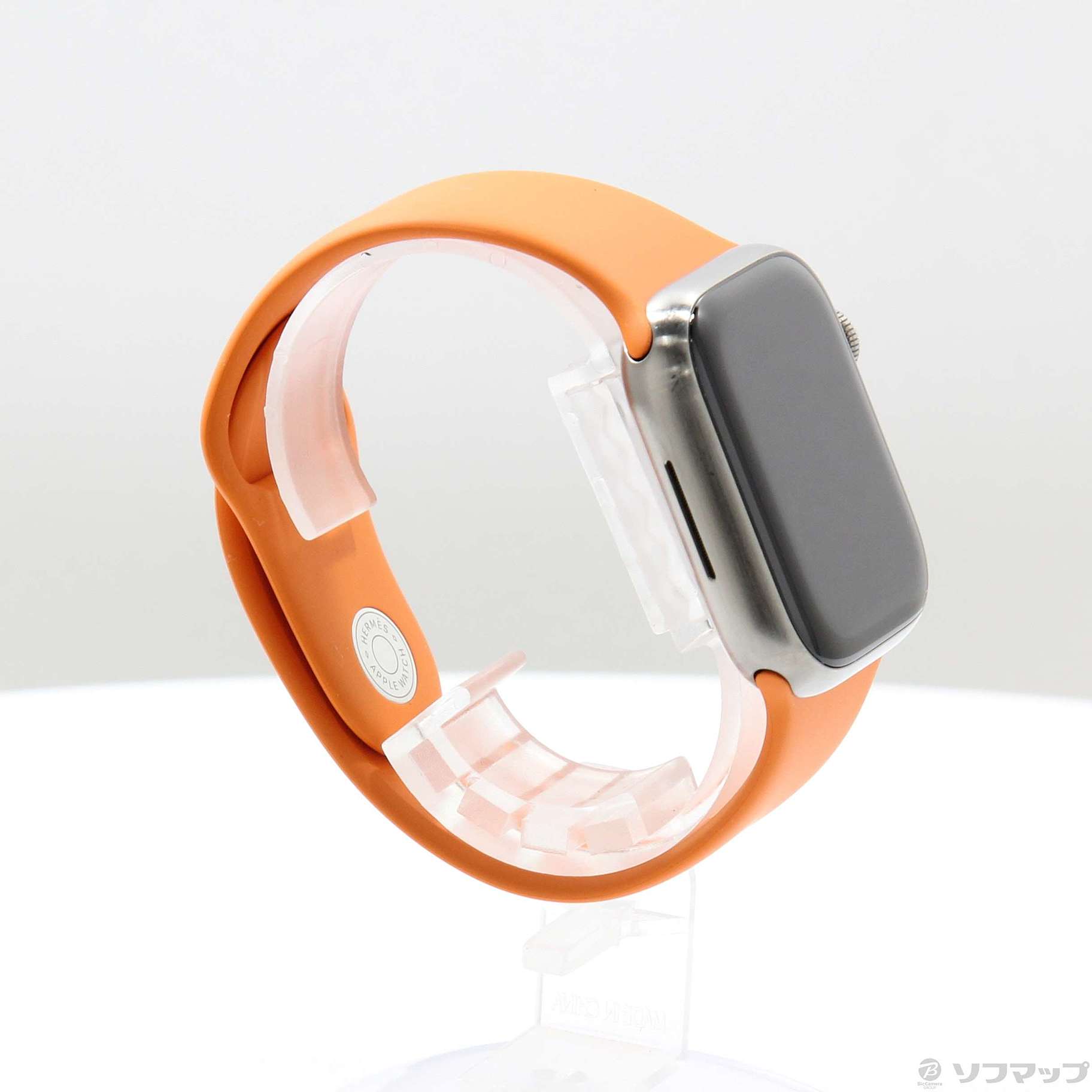 Apple Watch Series 7 GPS + Cellular 41mm チタニウムケース ブライトオレンジスポーツバンド