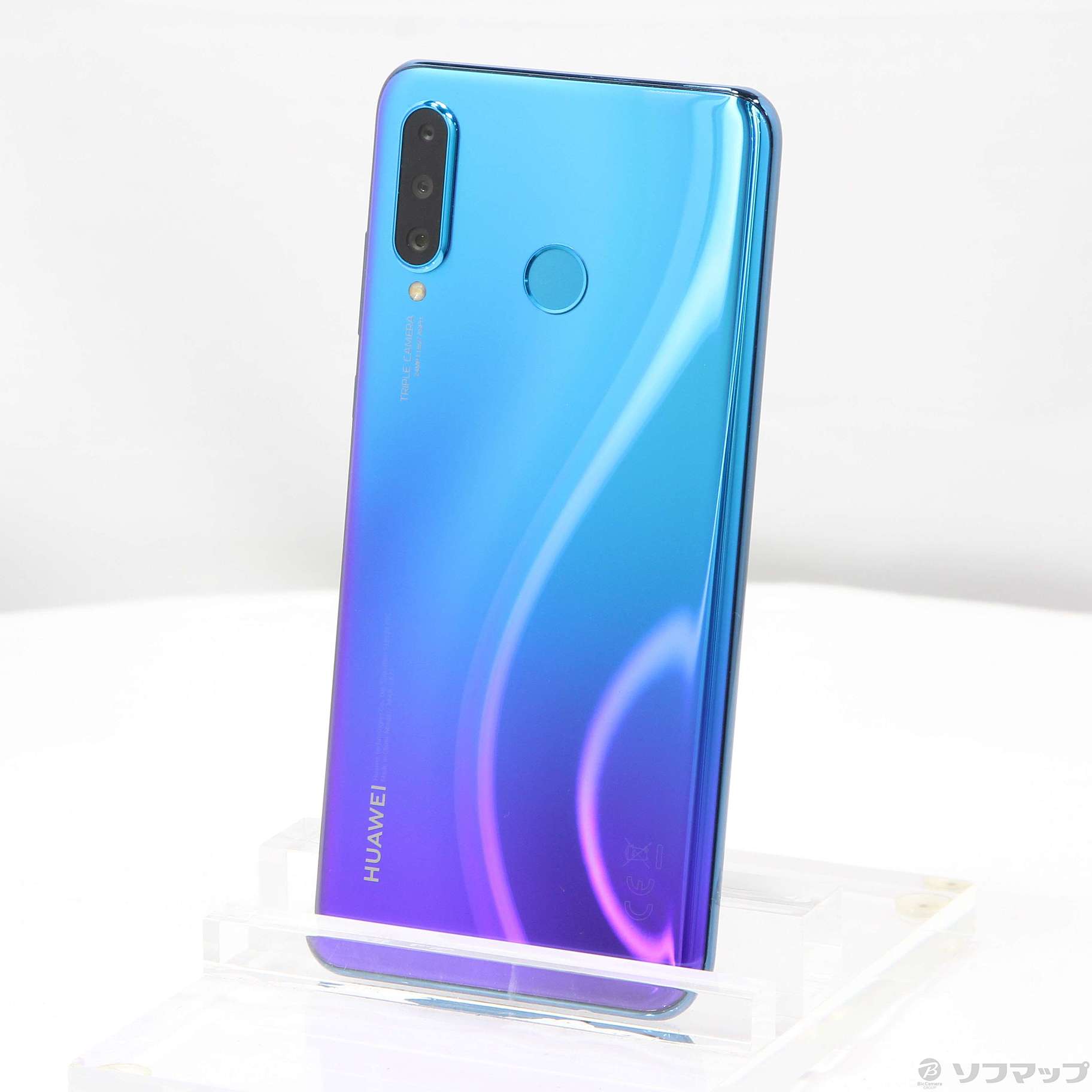 中古】HUAWEI P30 lite 64GB ピーコックブルー MAR-LX2J SIMフリー