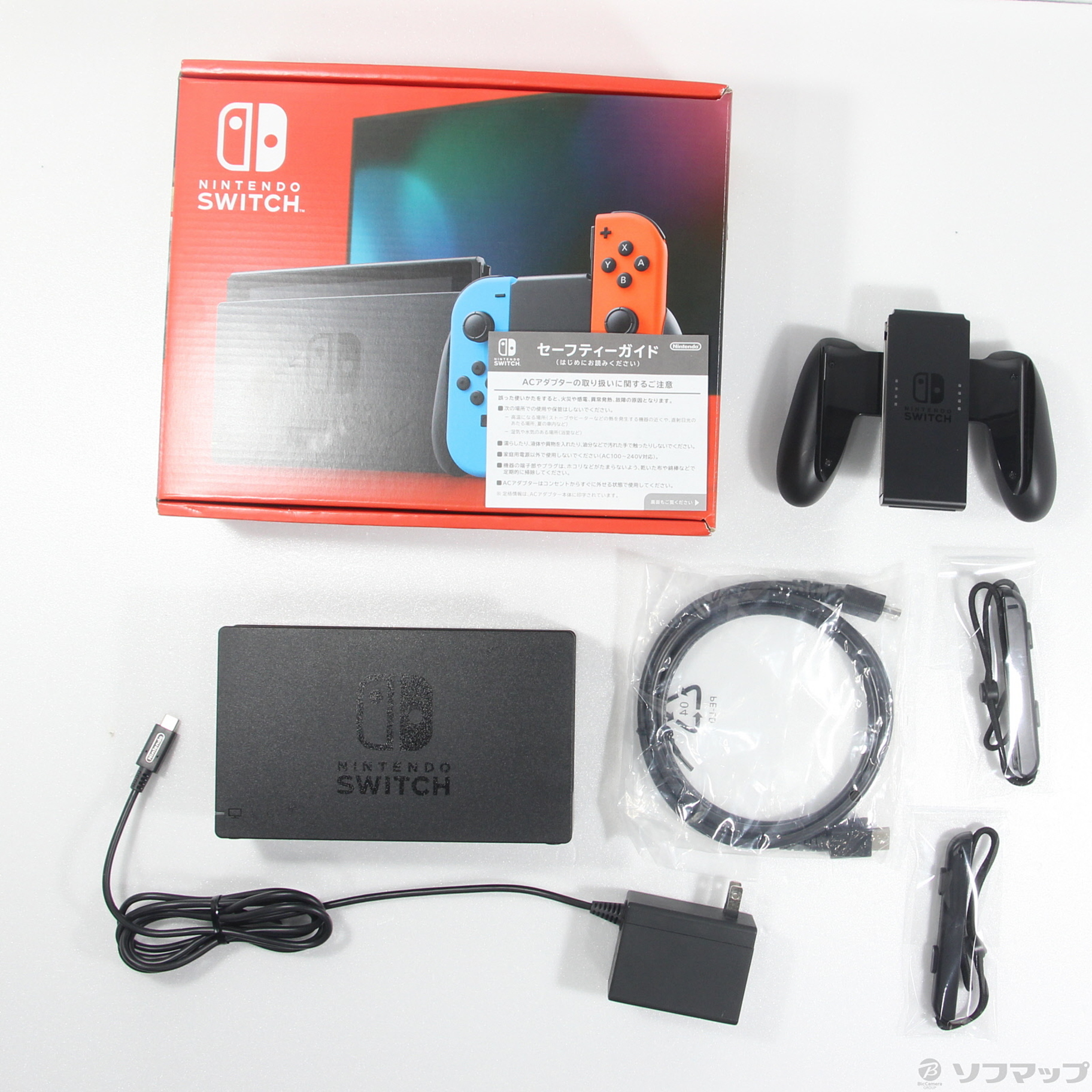 中古品〕 Nintendo Switch Joy-Con (L) ネオンブルー／ (R) ネオン