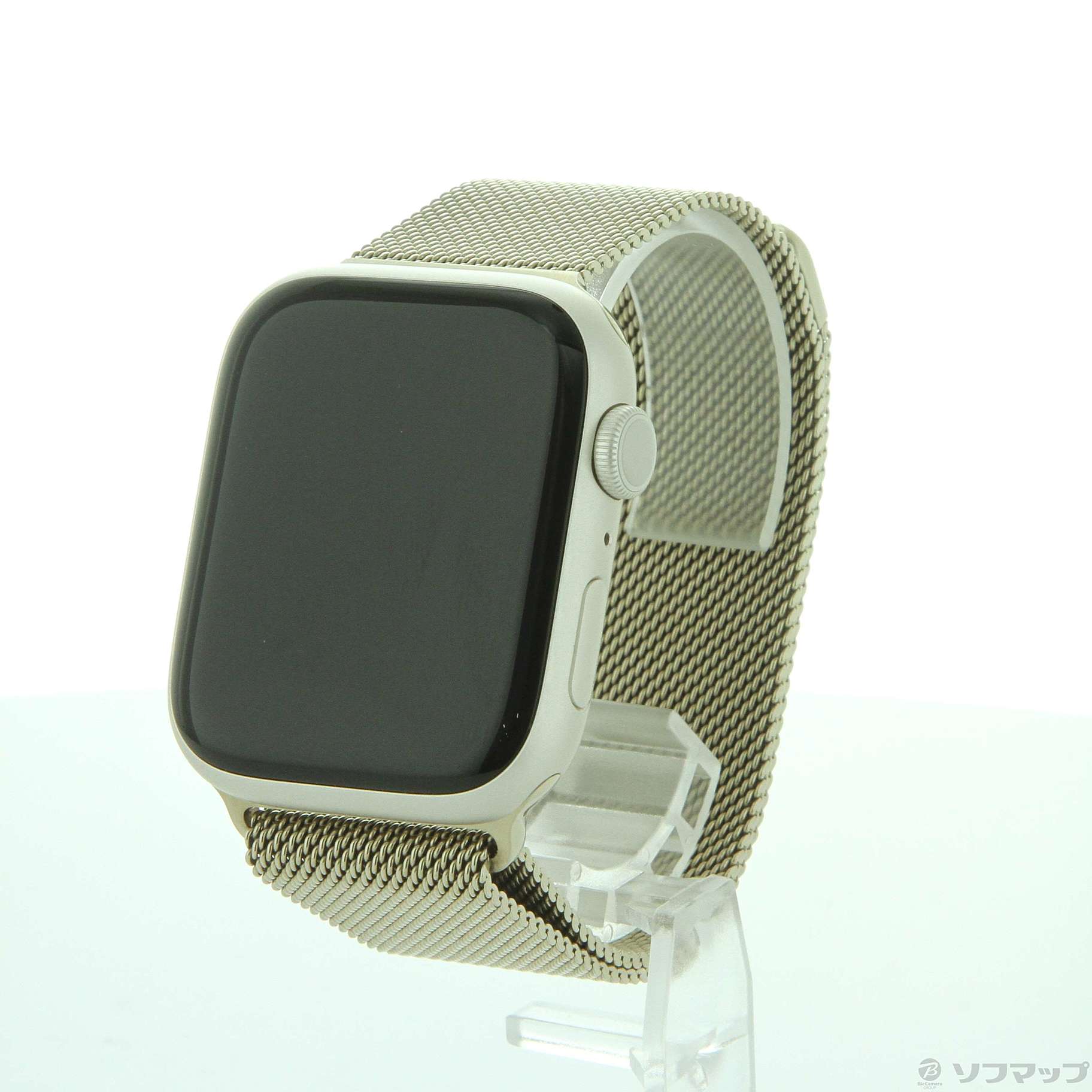 Apple Watch Series 8 GPS 45mm スターライトアルミニウムケース ゴールドミラネーゼループ