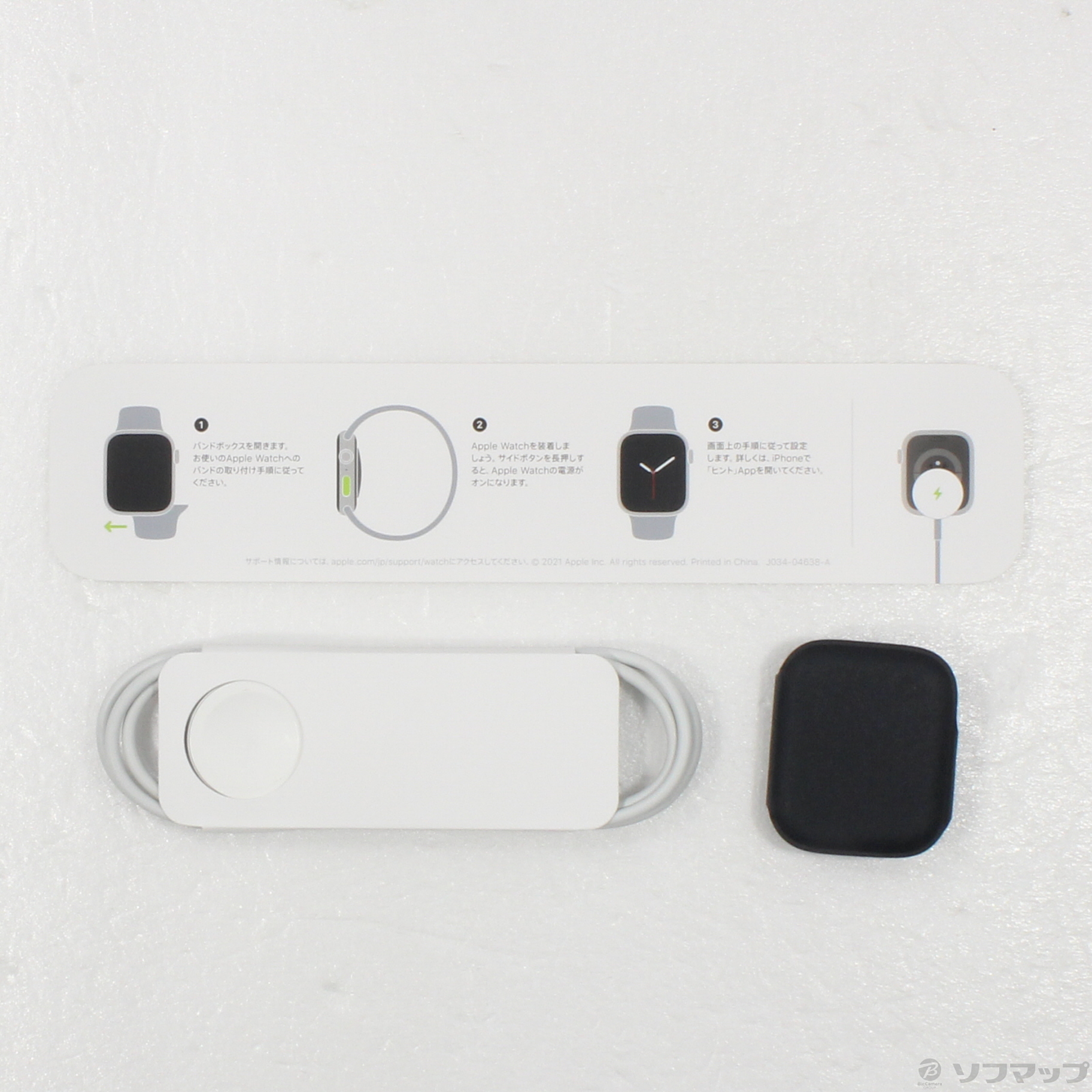 中古】Apple Watch Series 7 GPS 45mm ミッドナイトアルミニウムケース 