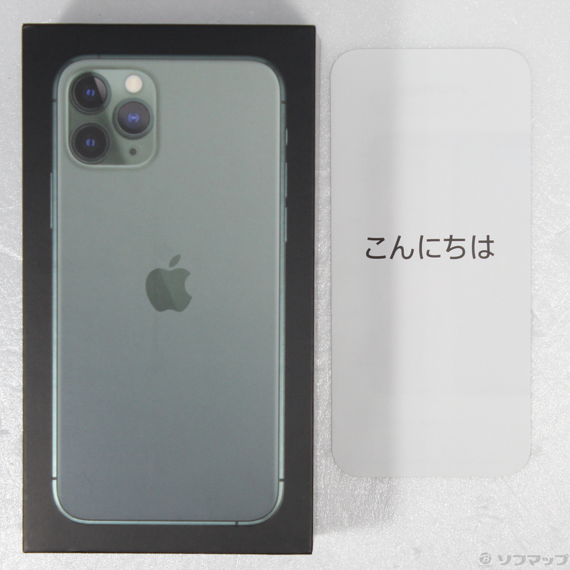 中古】iPhone11 Pro 256GB ミッドナイトグリーン MWCC2J／A SIMフリー 